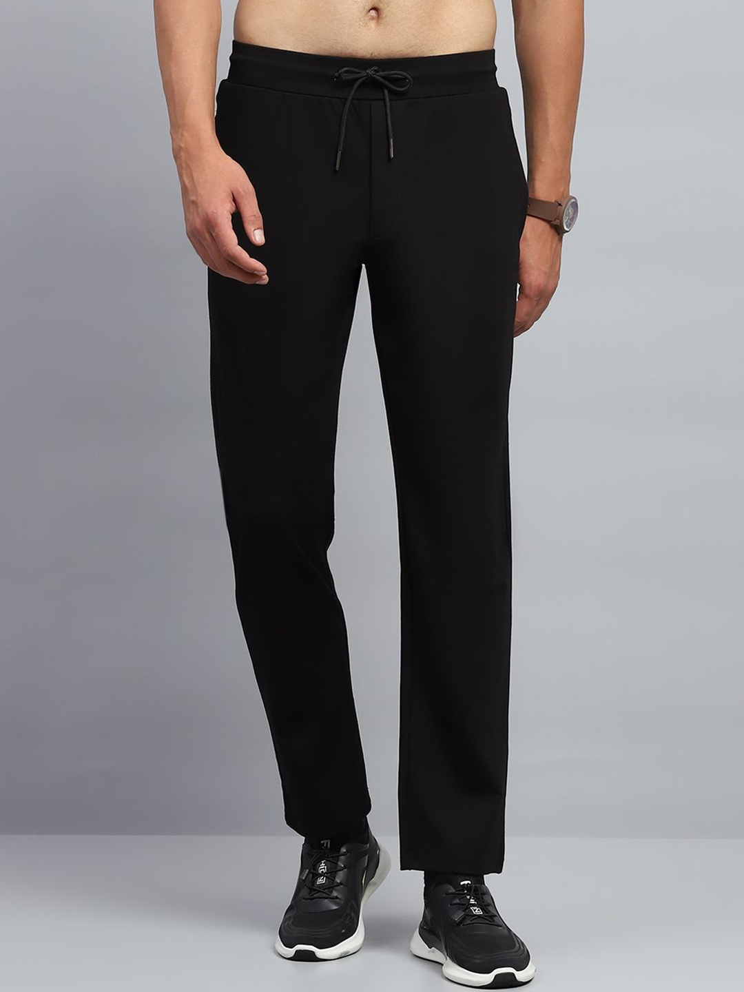 

Monte Carlo Men Mid-Rise Track Pants, Black