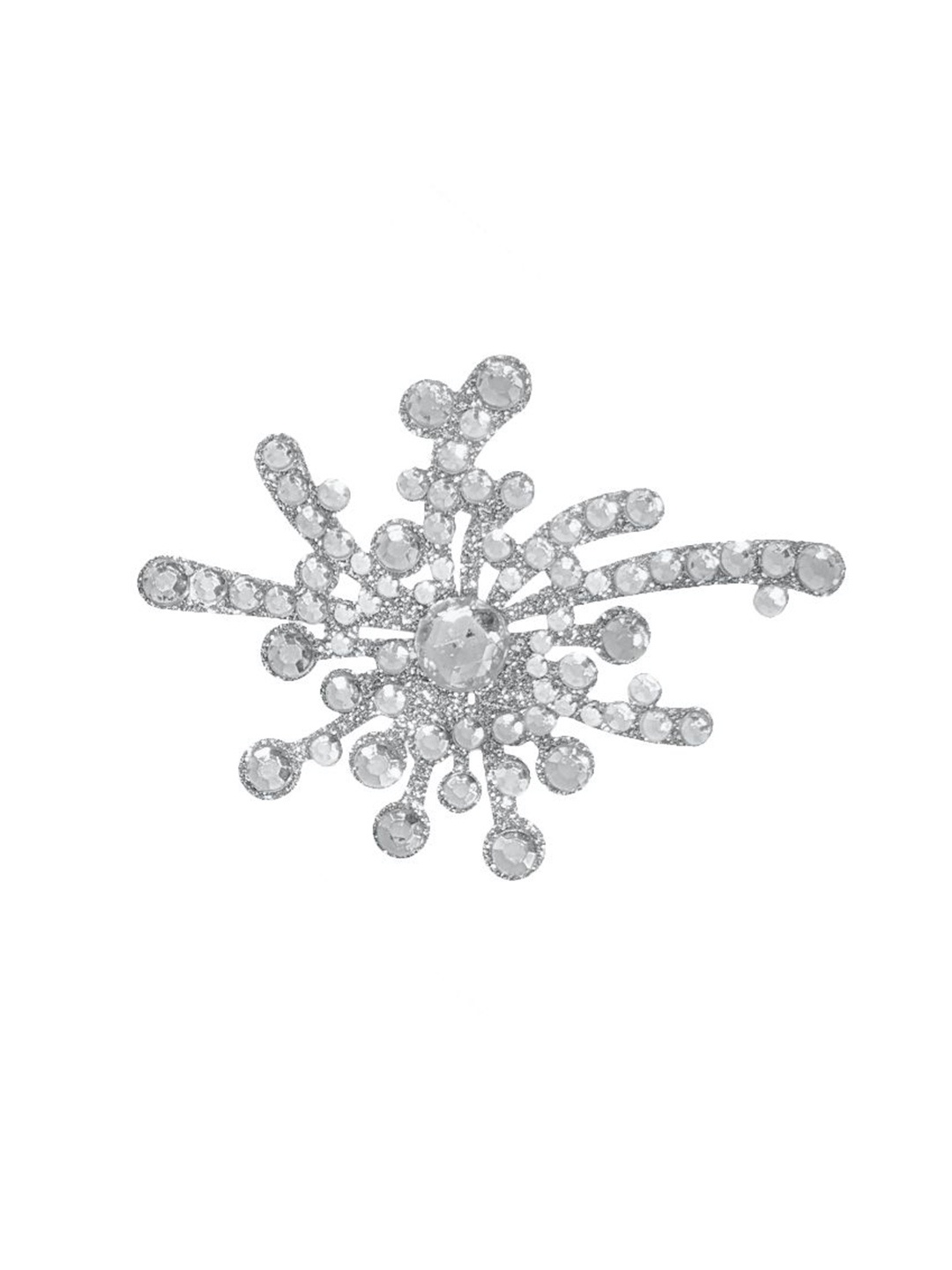 

Comet Busters Stones Studded Temporary Body Jewel Tattoo, Silver