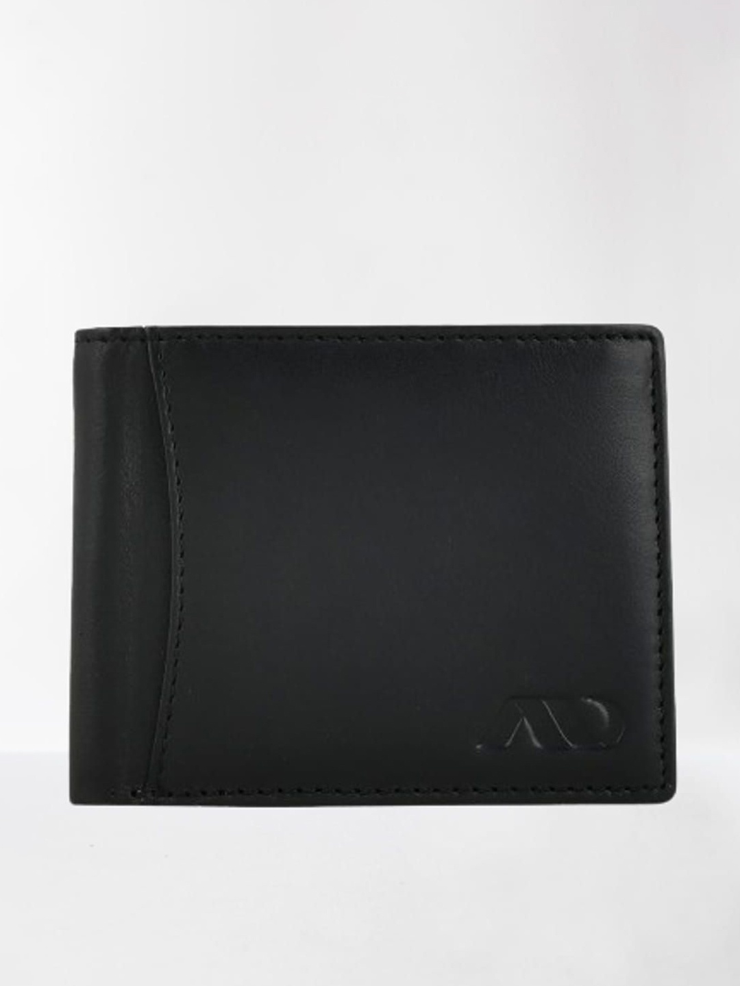 

ANNODYNE Men Leather Two Fold Wallet, Black