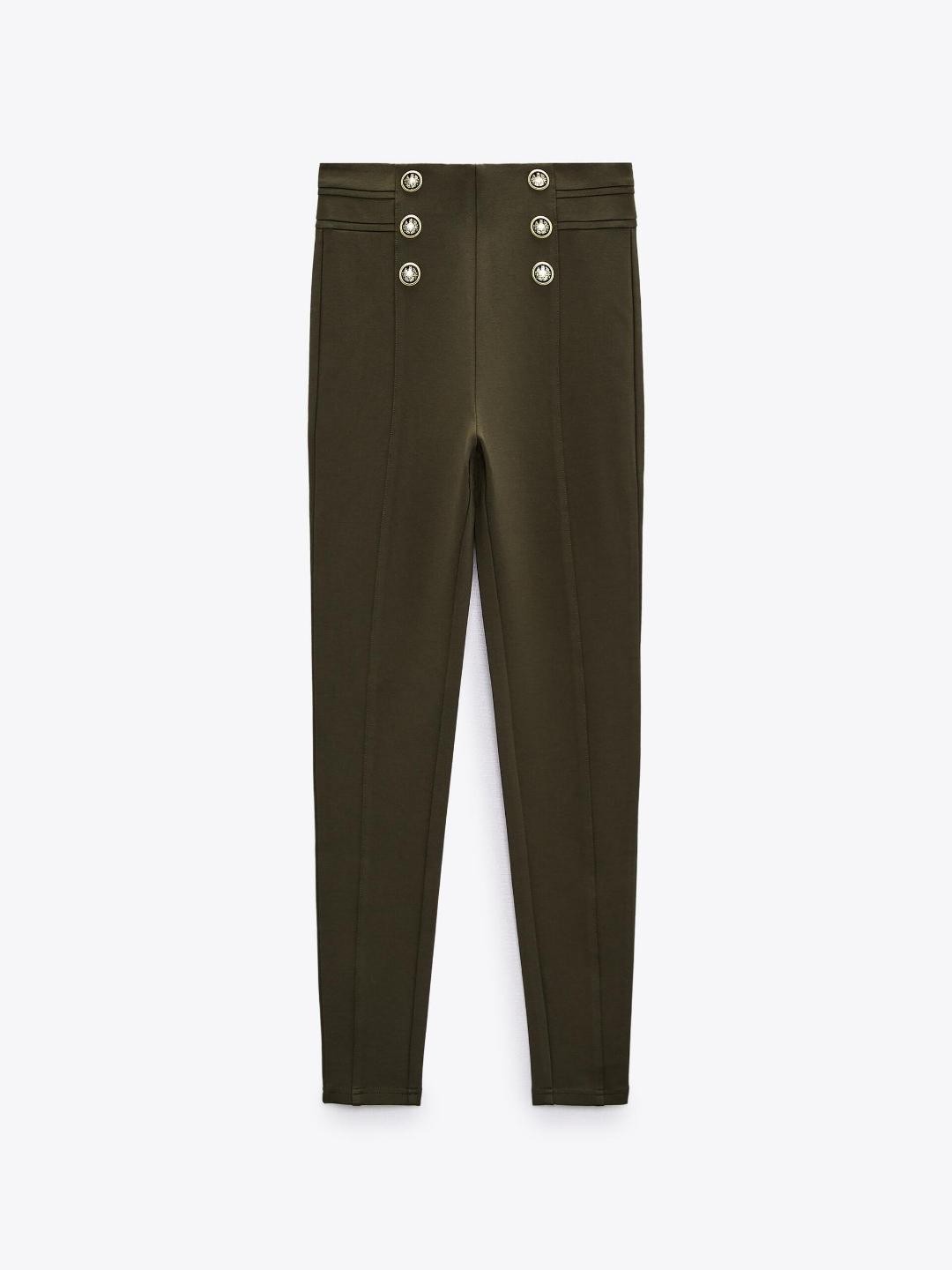 

ZARA Women Khaki Leggings