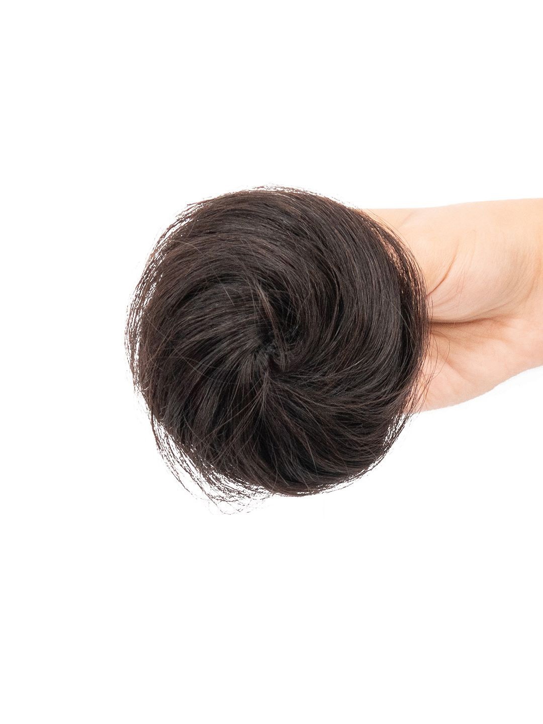 

GEMERIA HAIR Clip On Straight Bun Hair Extension - Natural Black