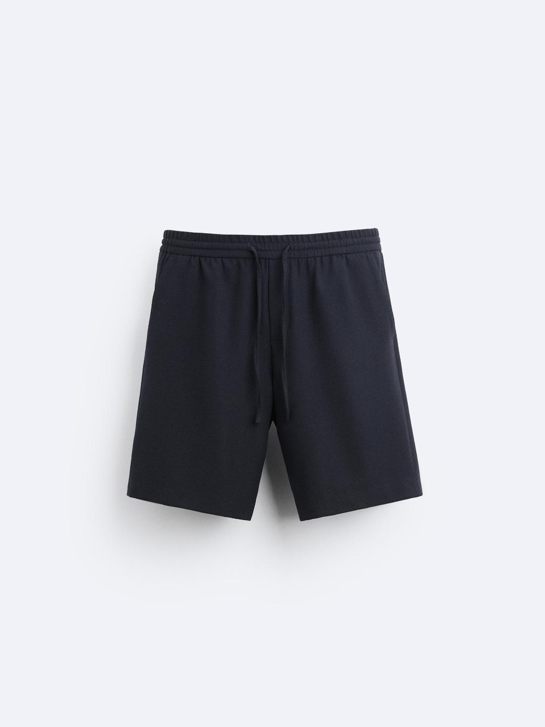 

ZARA Men Navy Blue Shorts