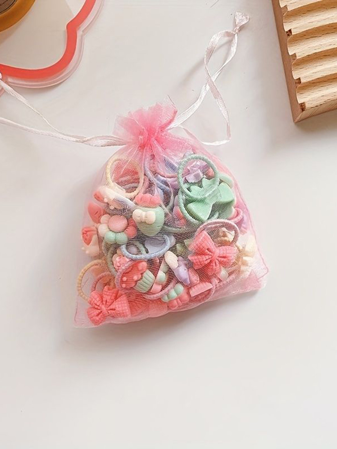 

LYTIX Girls Set Of 20 Fruity Bowknot Hair Ties - Assorted
