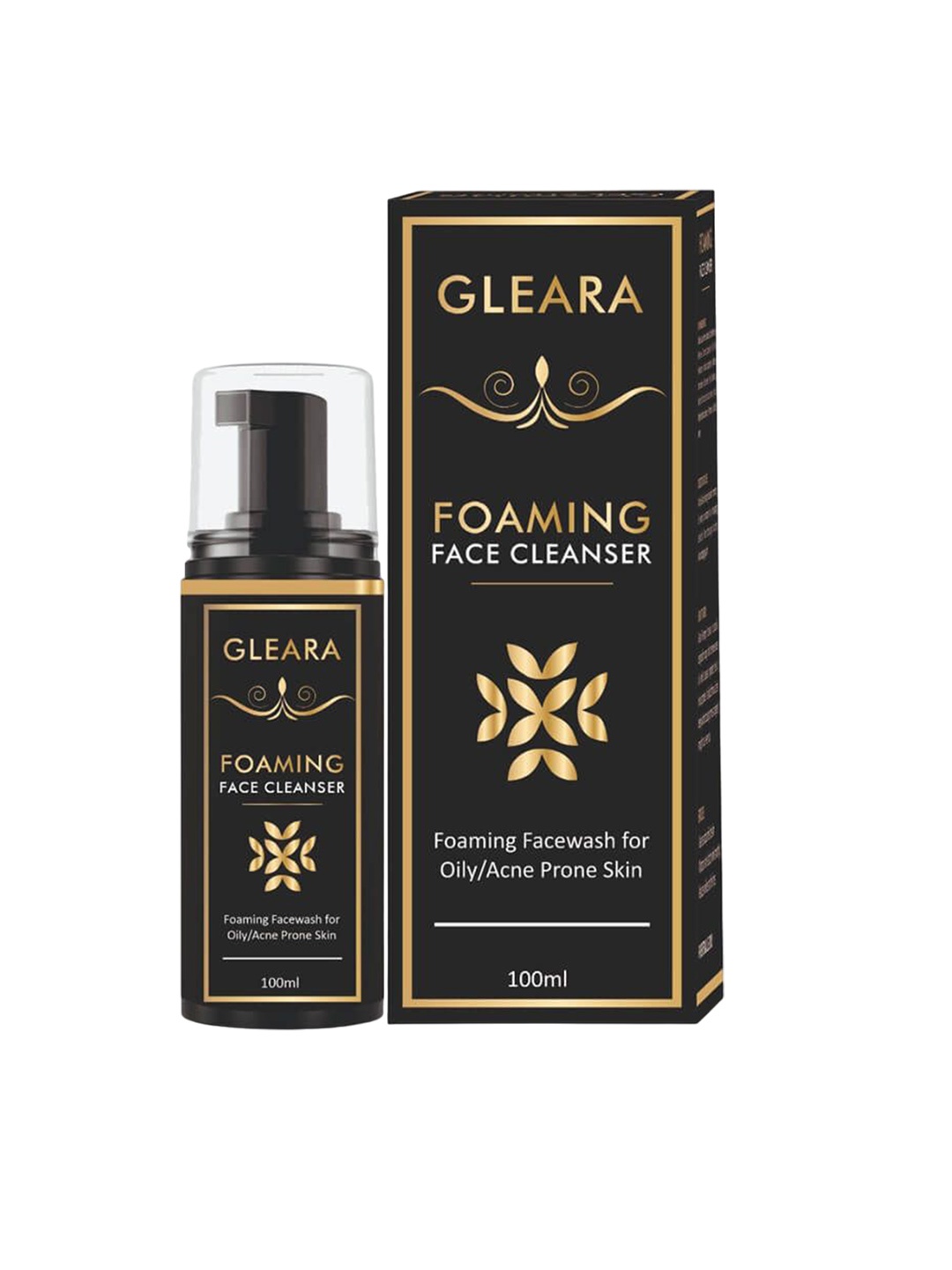 

Gleara Foaming Face Cleanser For Oily & Acne Prone Skin - 100 ml, Transparent