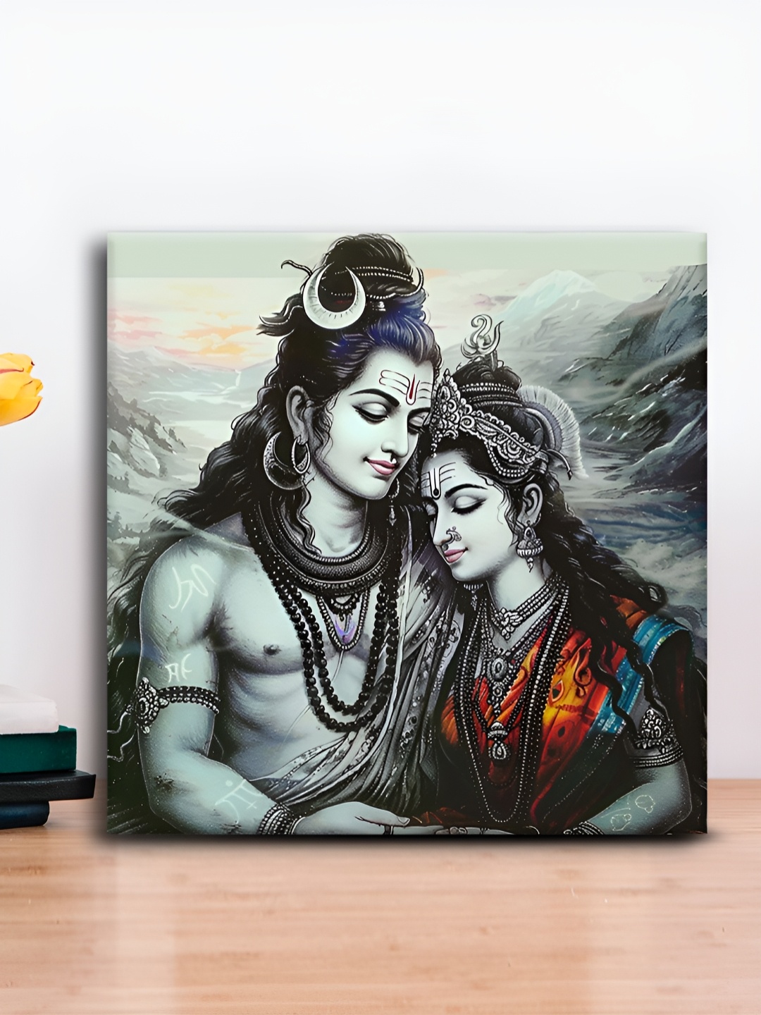 

OLIVE TREE Black & Grey Canvas Religious Wall Painting