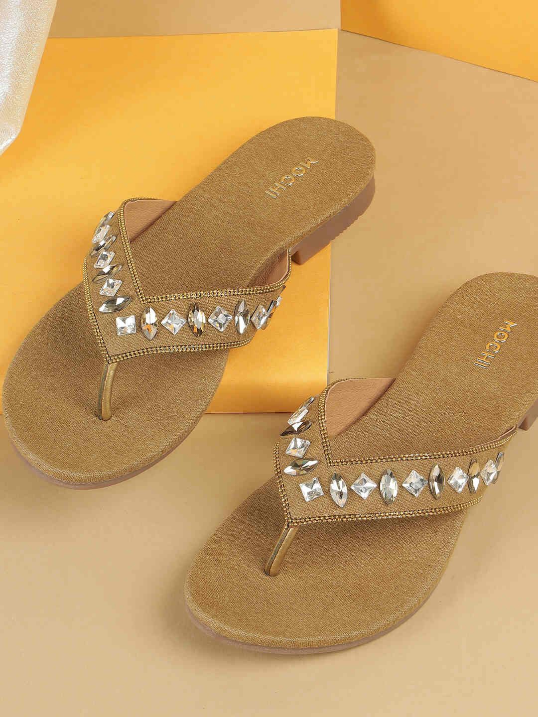 

Mochi Women Wedge Sandals, Beige