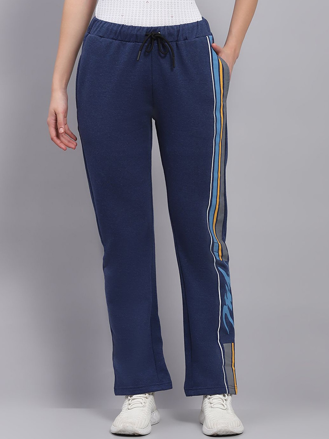 

Monte Carlo Women Mid Rise Regular Fit Track Pants, Blue