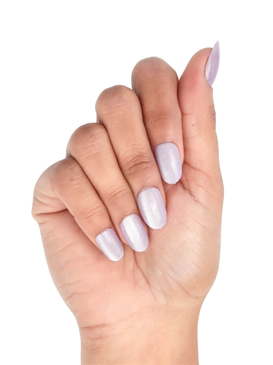 

FEELHIGH Set Of 24 Handmade Press On Cat Eye Salon Quality Reusable Nails - E-20, Lavender