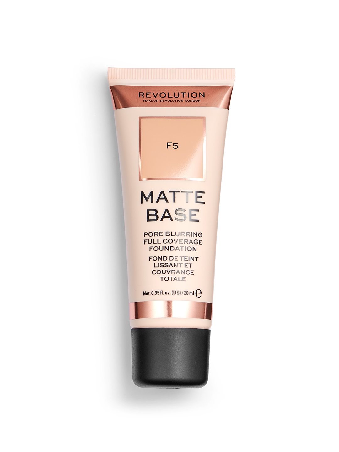 

Makeup Revolution London Matte Base Pore Blurring Foundation 28 ml - Shade F5, Nude