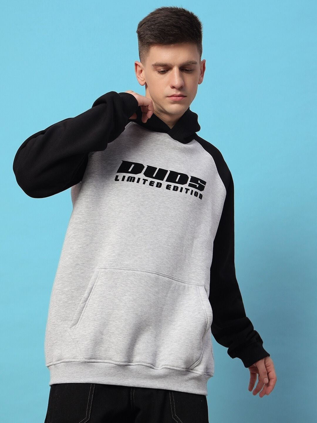 

WEARDUDS Men Printed Long Sleeves Sweatshirt, Grey melange