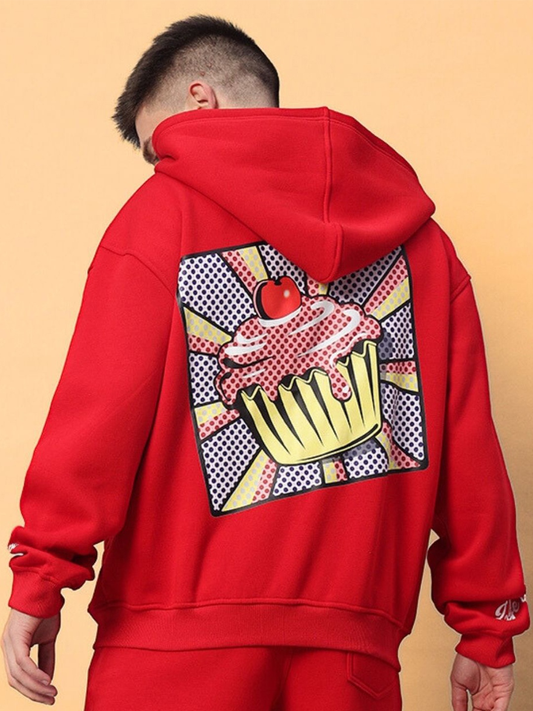 

WEARDUDS Men Printed Sweatshirt, Red