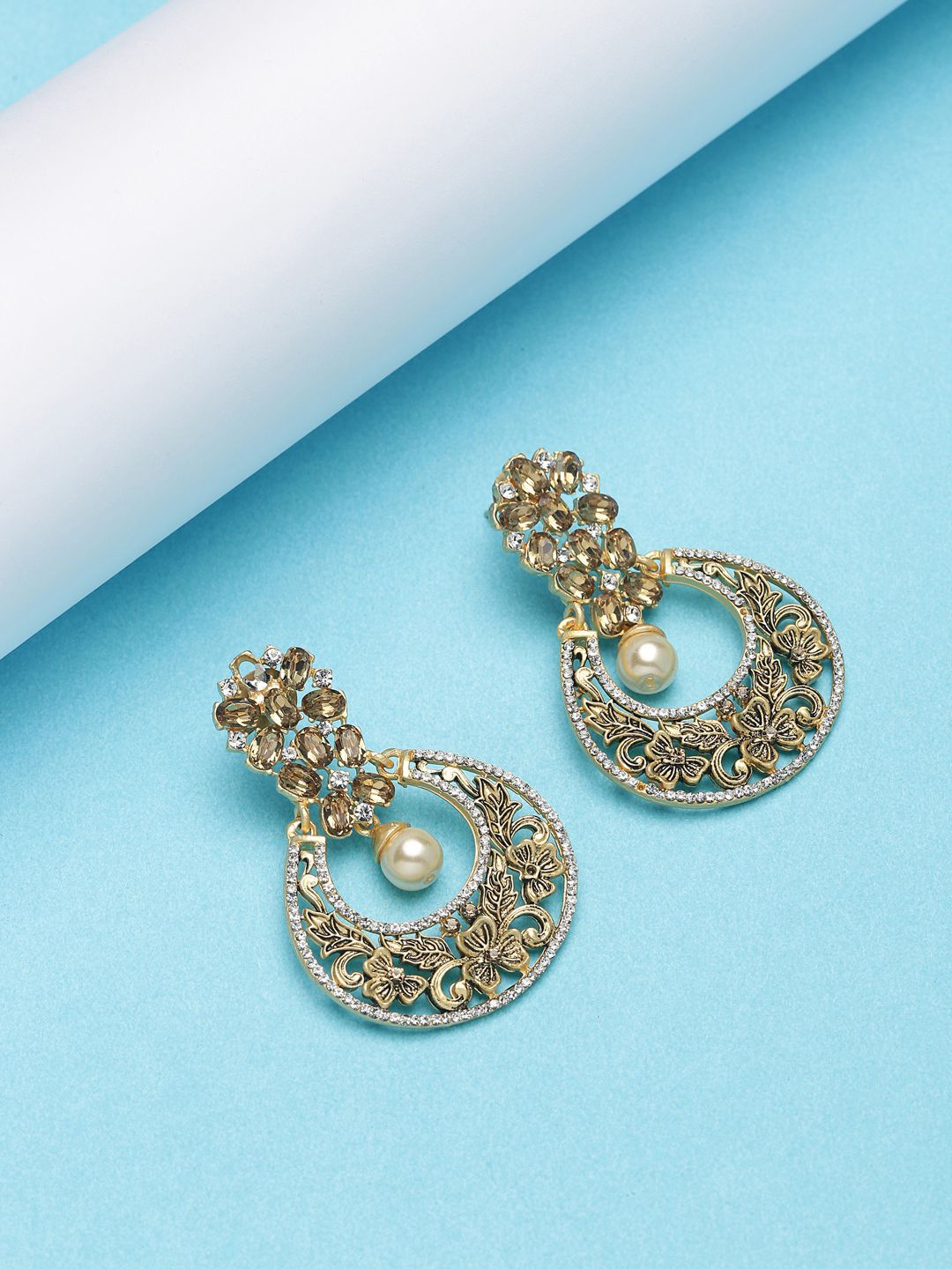 

Anouk Gold Plated Contemporary Drop Earrings