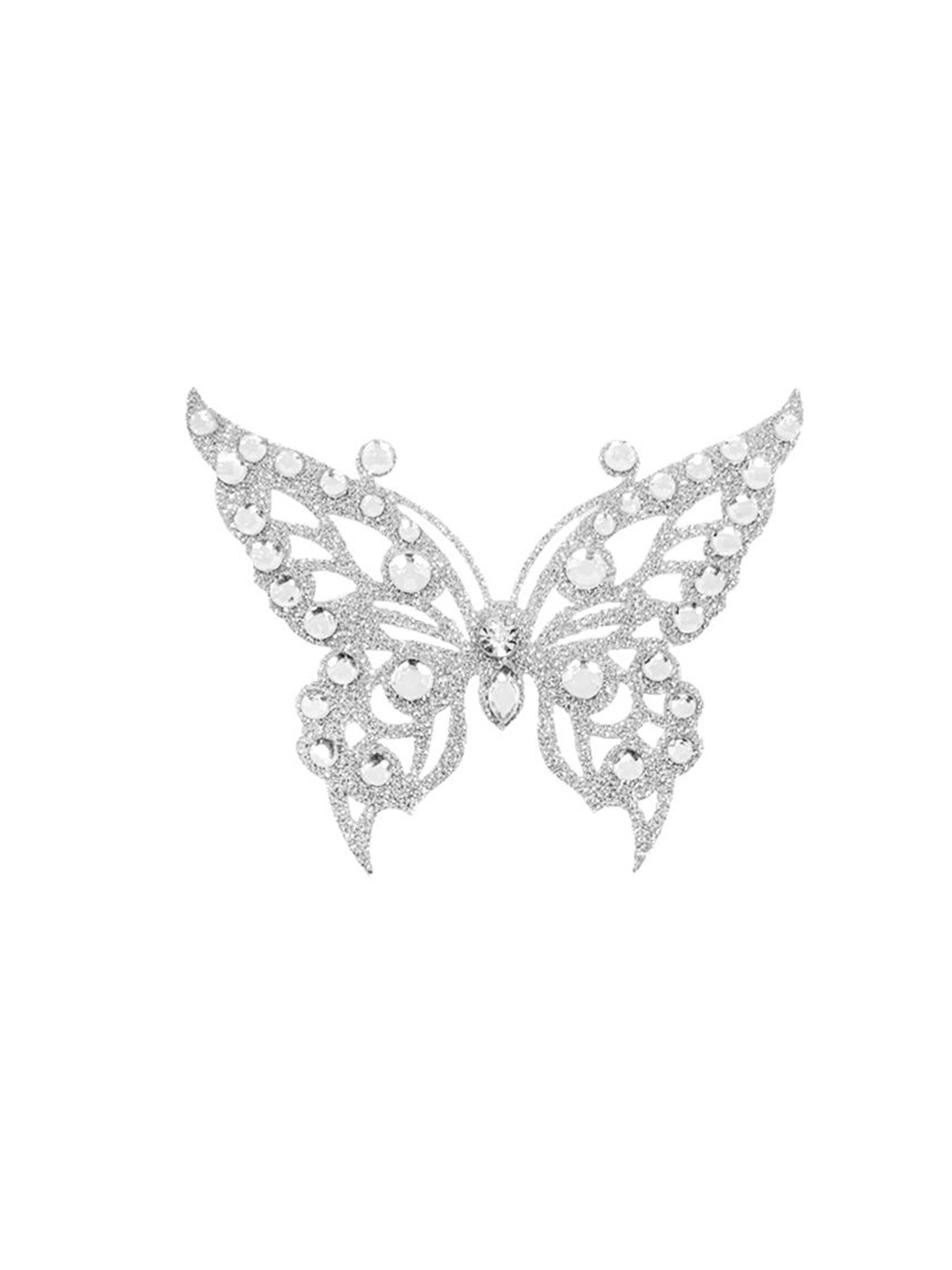 

Comet Busters Stones Studded Temporary Body Jewel Tattoo, Silver