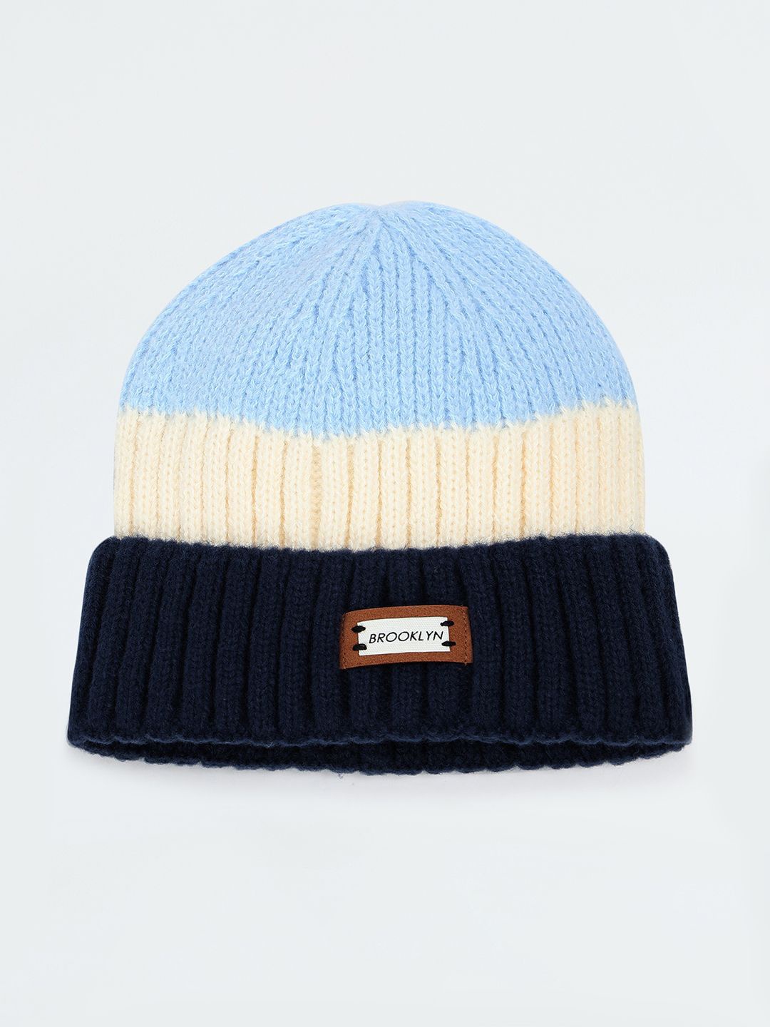 

max Boys Colourblocked Beanie, Blue