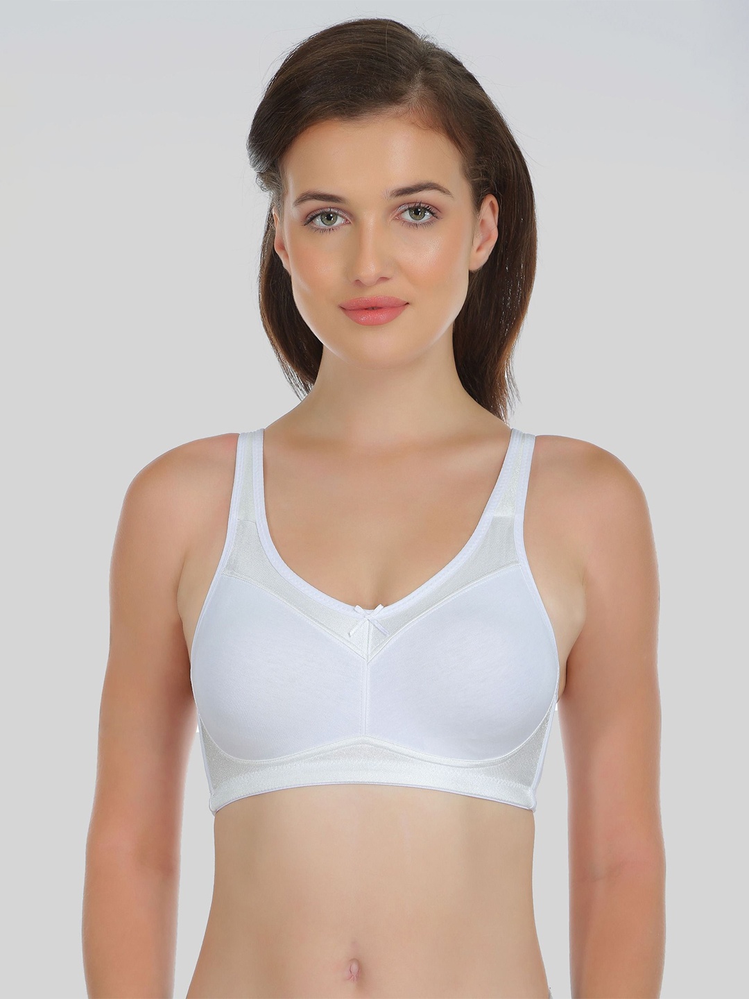

DressBerry Non Padded Non-Wired Full Coverage Bra, White