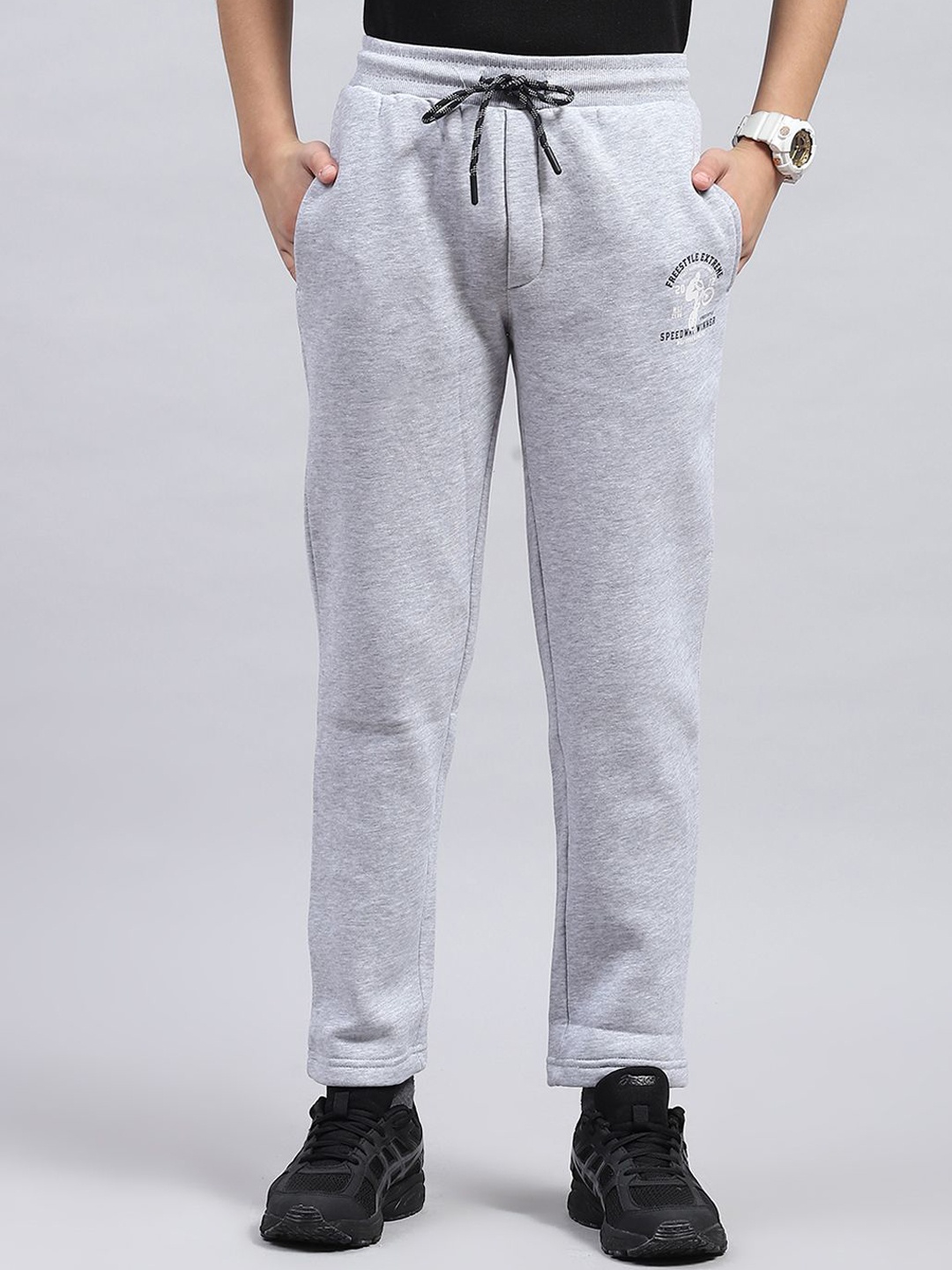 

Monte Carlo Boys Mid-Rise Track Pants, Grey