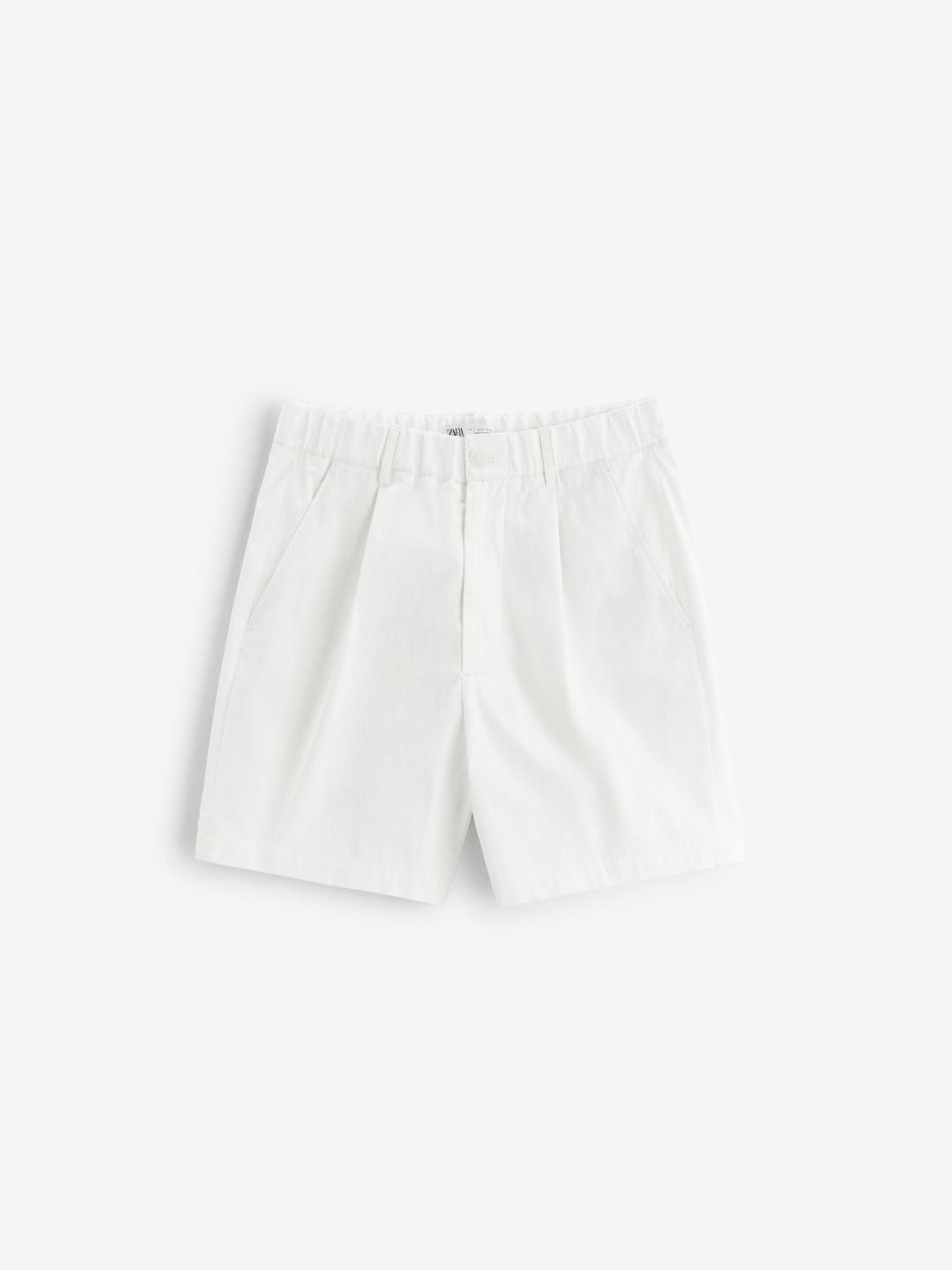 

ZARA Men White Shorts