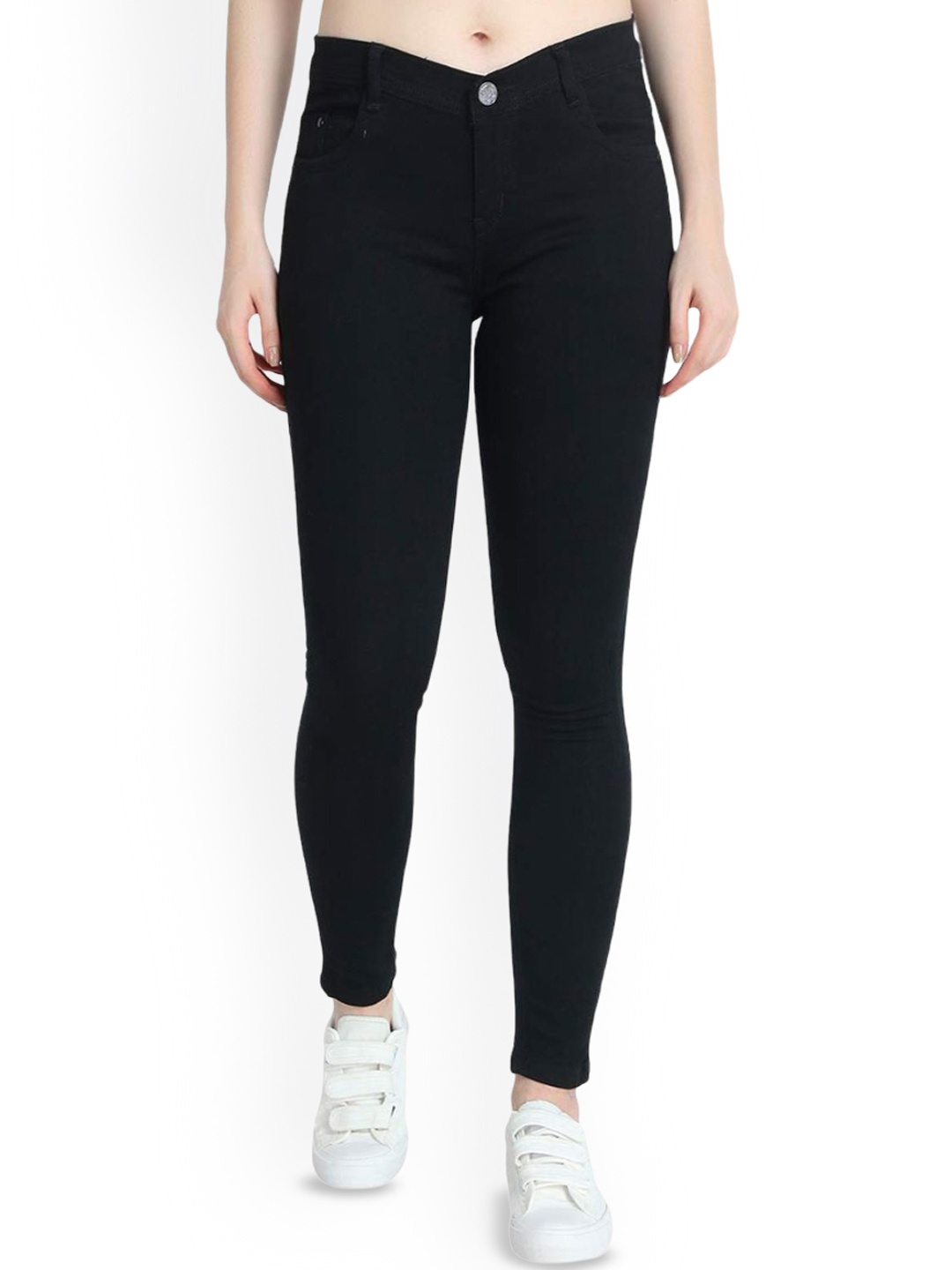 

MM-21 Women Jean Skinny Fit Stretchable Jeans, Black