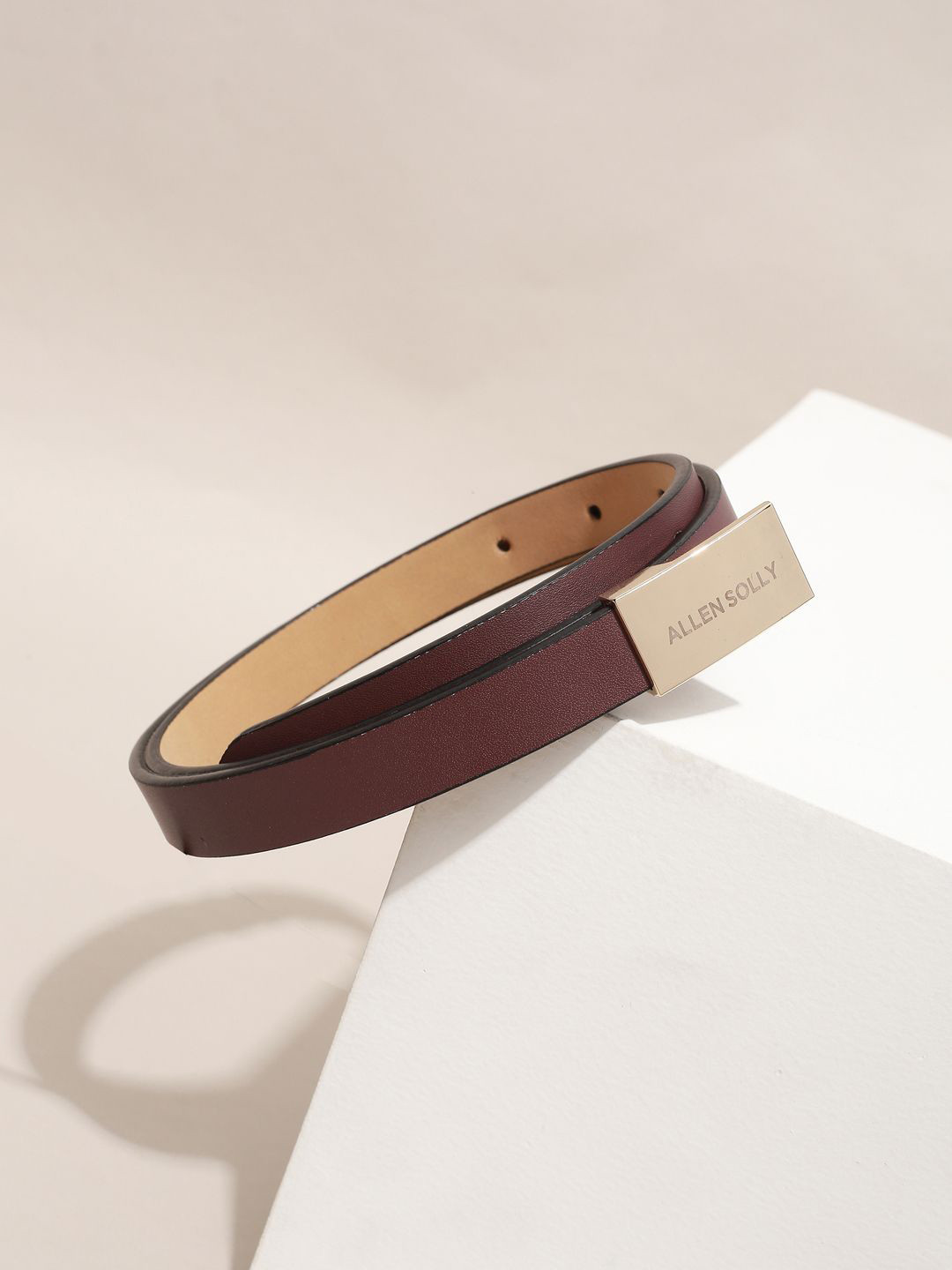 

Allen Solly Woman Women Leather Belt, Maroon