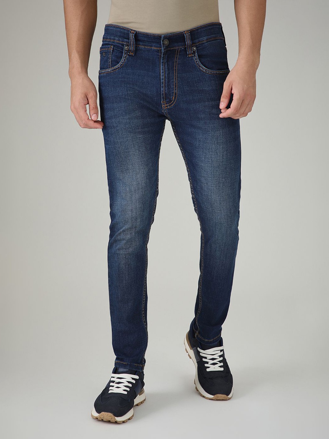 

Banana Club Men Comfort Slim Fit Cotton Jeans, Blue