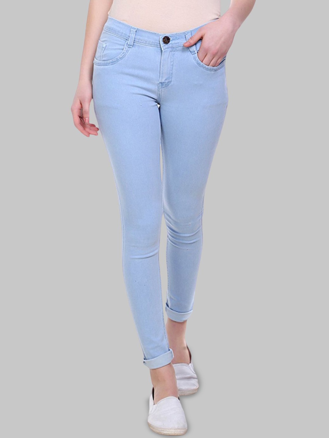 

MM-21 Women Jean Skinny Fit Mid-Rise Stretchable Jeans, Blue