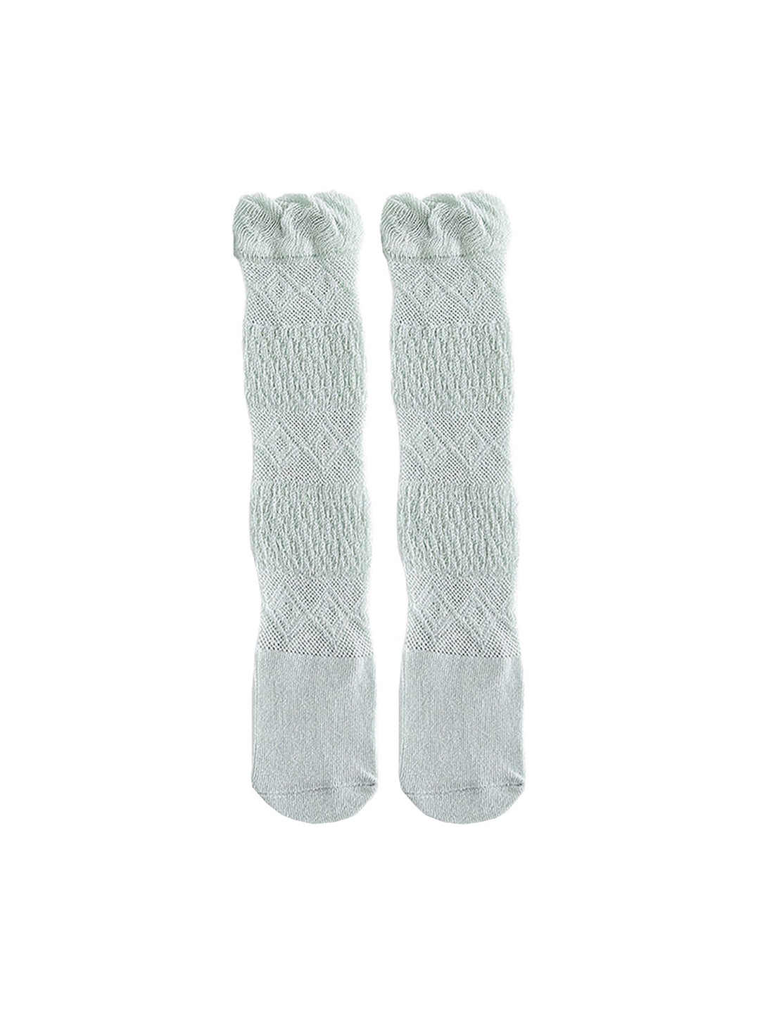 

SYGA Kids Self Design Cotton Above Knee Length Socks, Green