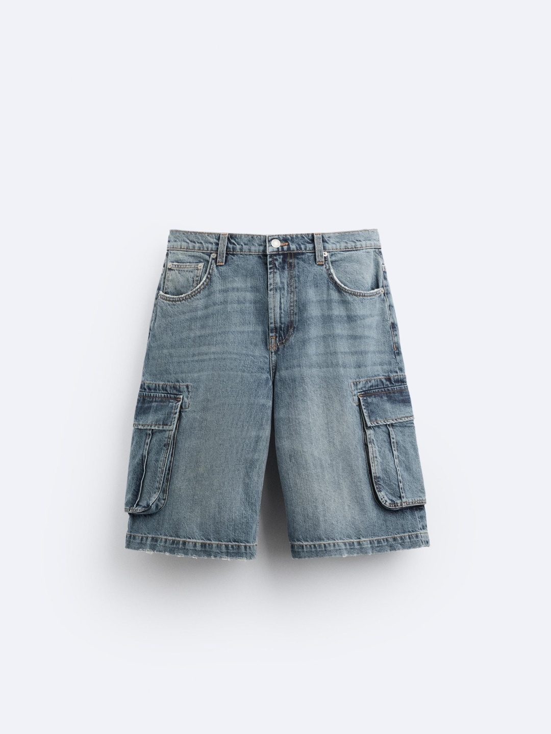 

ZARA Men Navy Blue Shorts