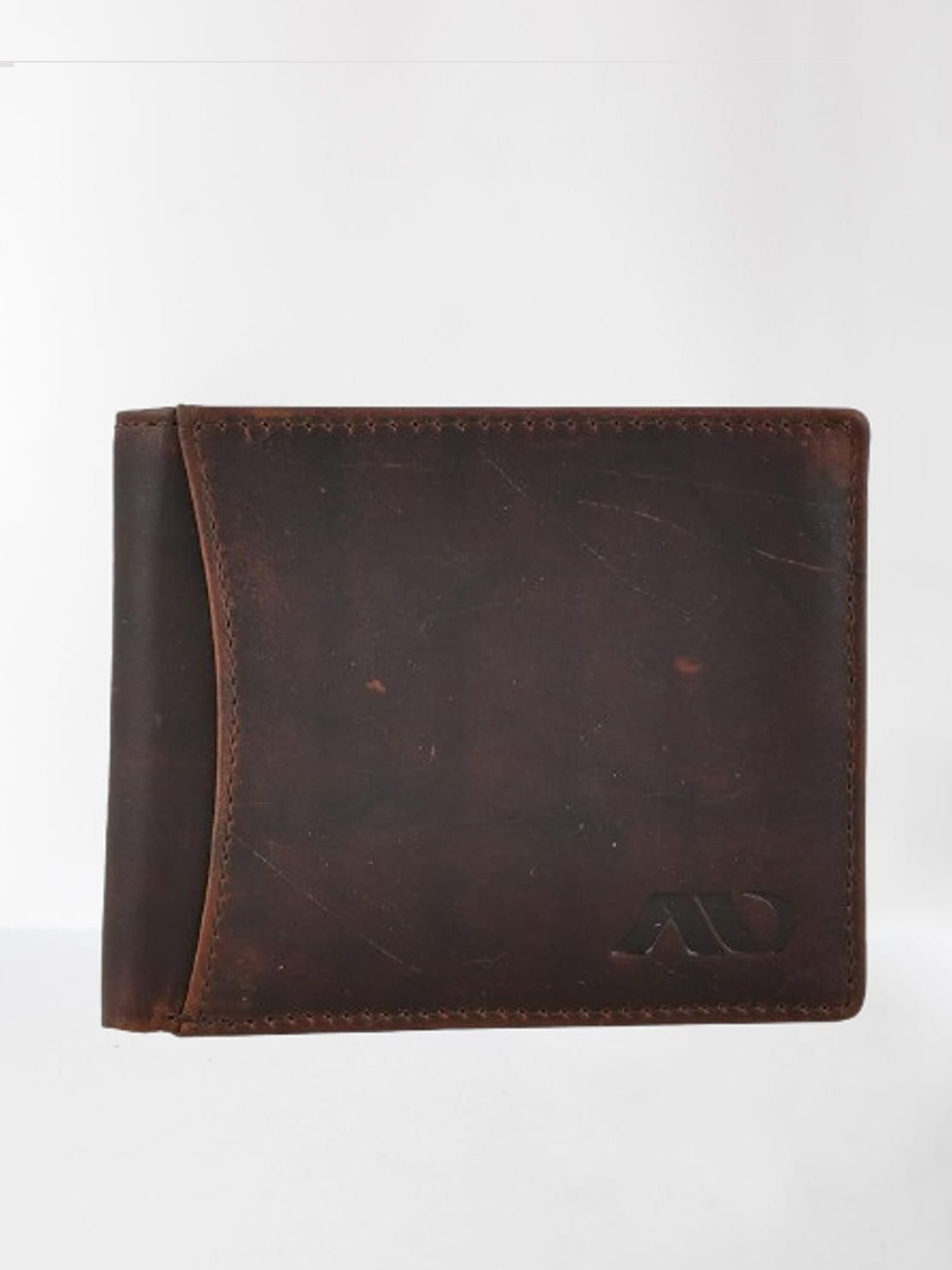 

ANNODYNE Men Leather Two Fold Wallet, Brown