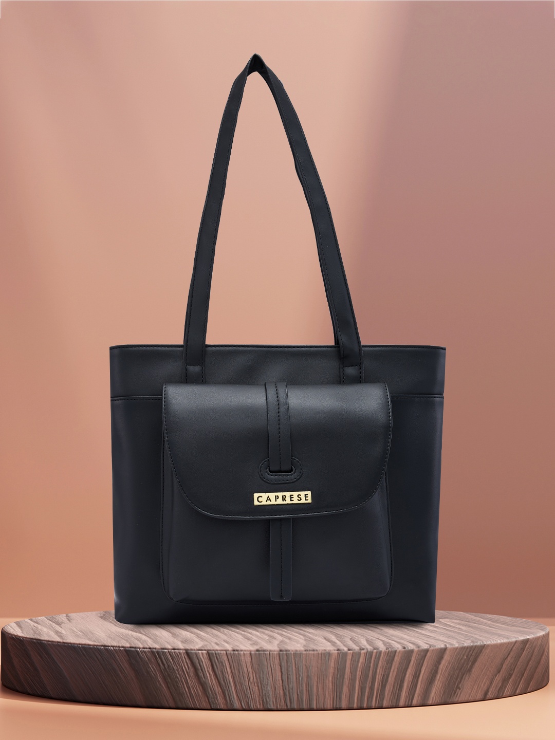 

Caprese Sabeera Structured Shoulder Bag, Black