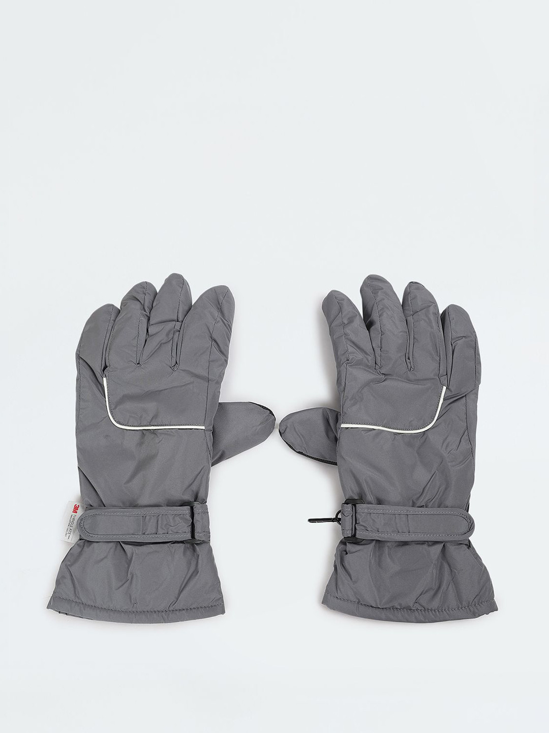 

max Men Solid Riding Gloves, Grey