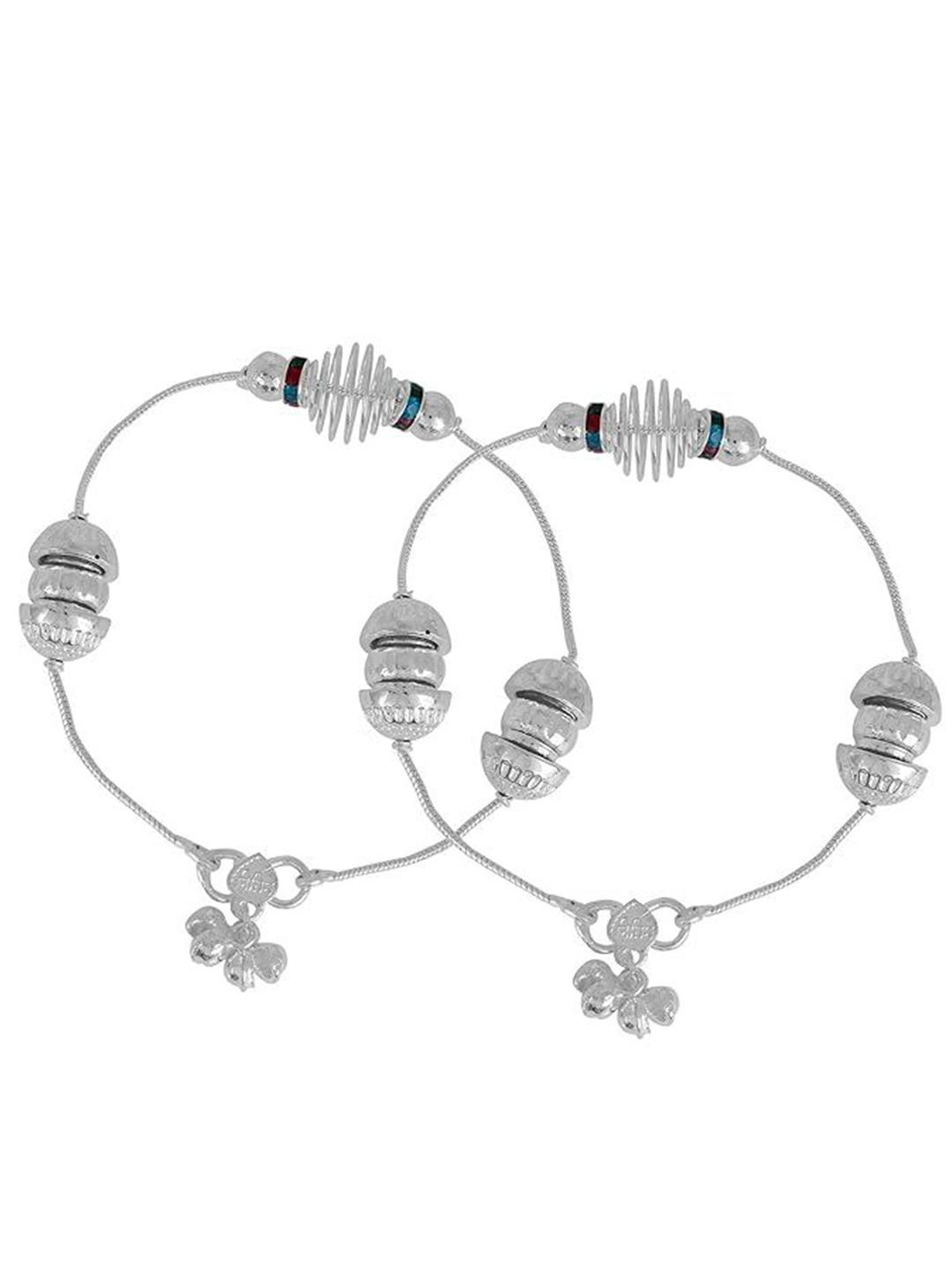 

MEMOIR Silver-Plated Meenakari Anklet