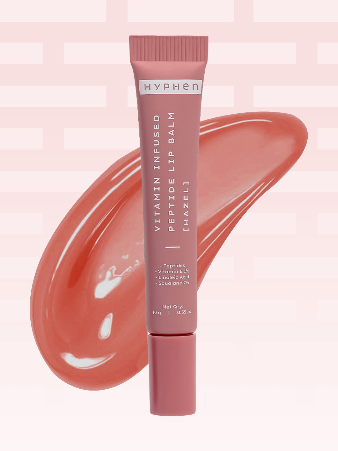 

Hyphen Vitamin-Infused Peptide Lip Balm For 24 Hrs Moisturization 10g - Peach Tint, Mauve