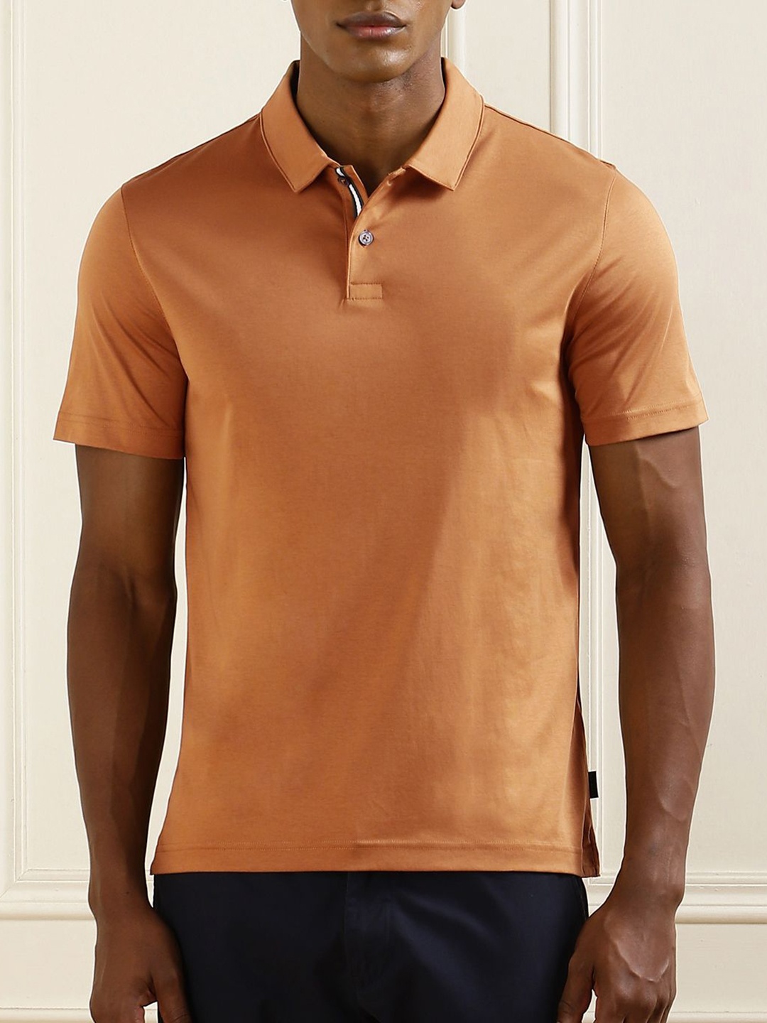 

Ted Baker Men Polo Collar Pockets Slim Fit T-shirt, Brown