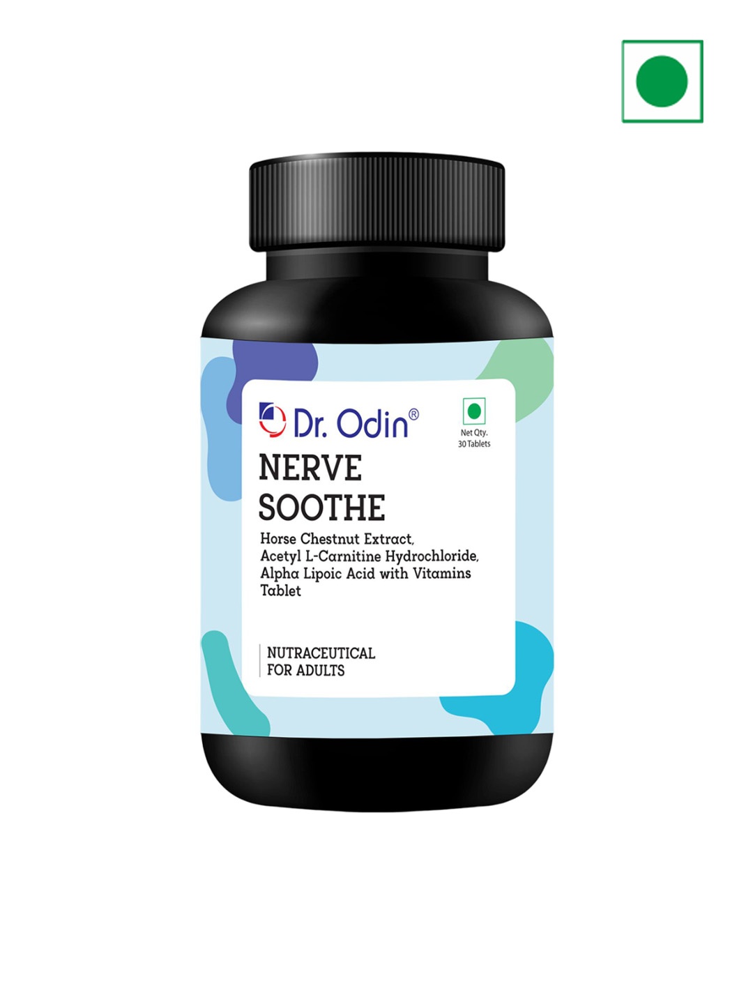 

Dr. Odin Nerve Soothe Relief For Nerve-Related Symptoms Tablets - 30 Tablets, Black