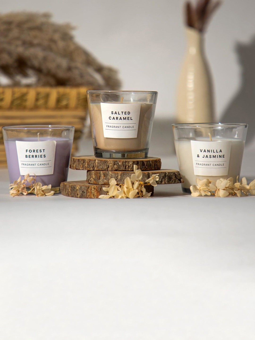 

Anko Lavender & Beige 3 Pieces Scented Jar Candles