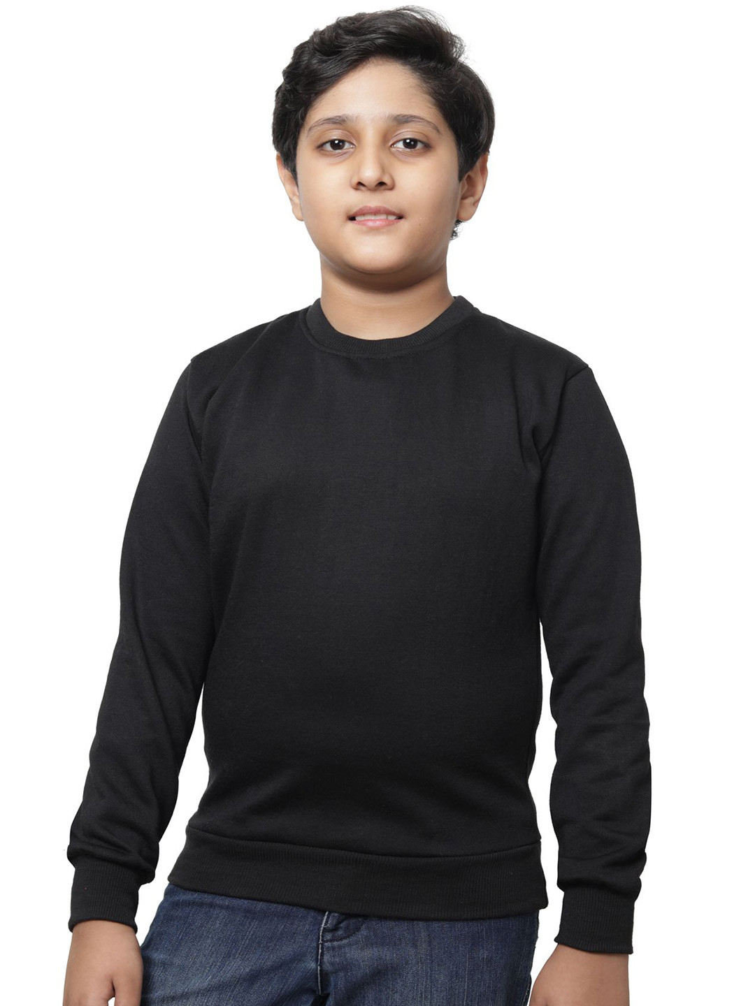 

BAESD Boys Solid Sweatshirt, Black