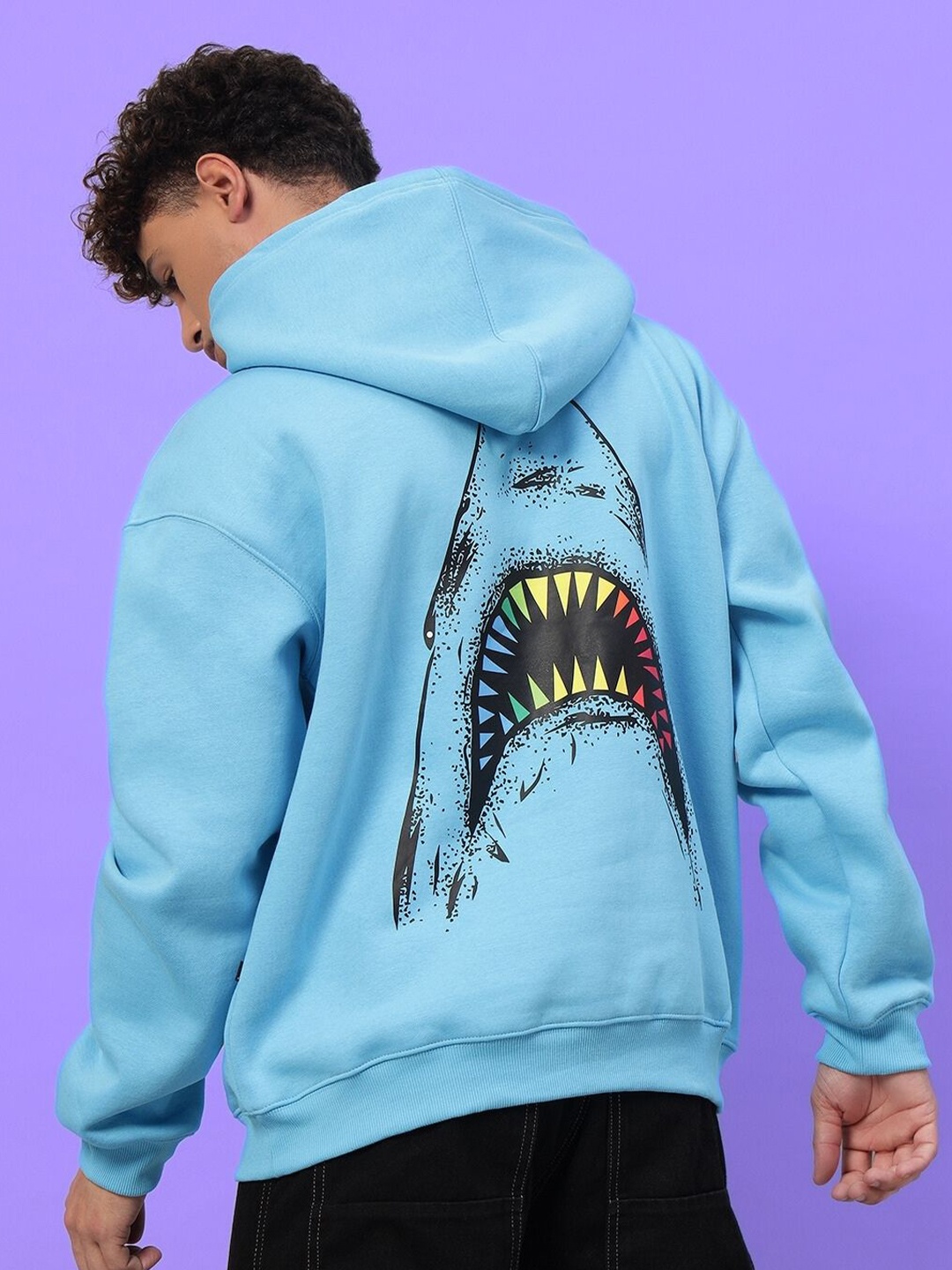 

WEARDUDS Men Printed Long Sleeves Sweatshirt, Blue