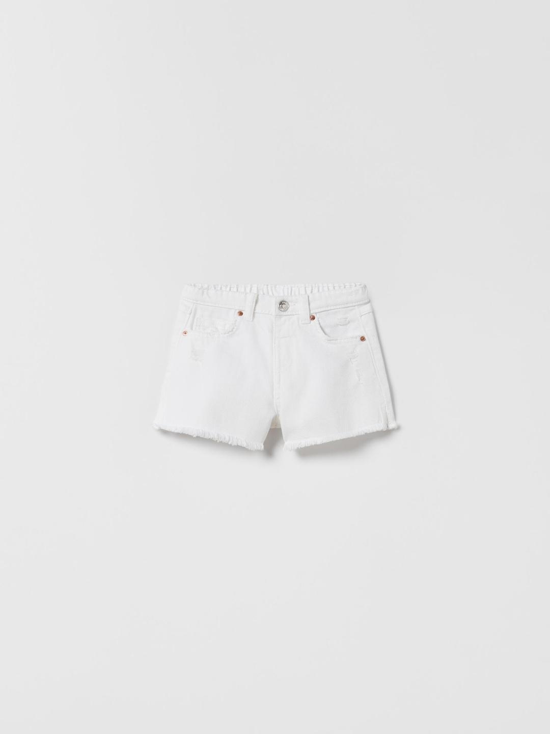 

ZARA Kids-Unisex White Shorts