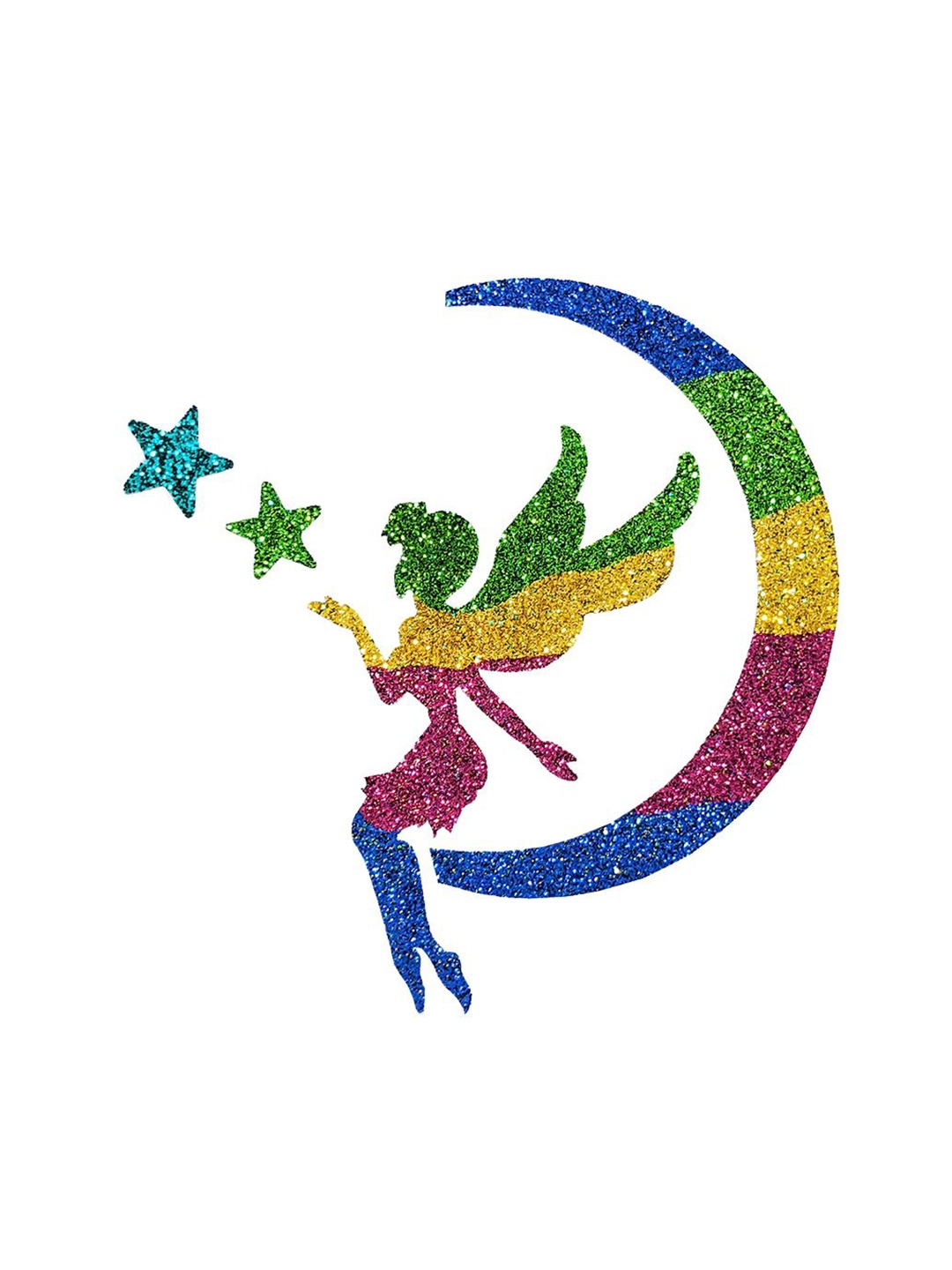 

Comet Busters Glitter Temporary Body Jewel Tattoo, Blue