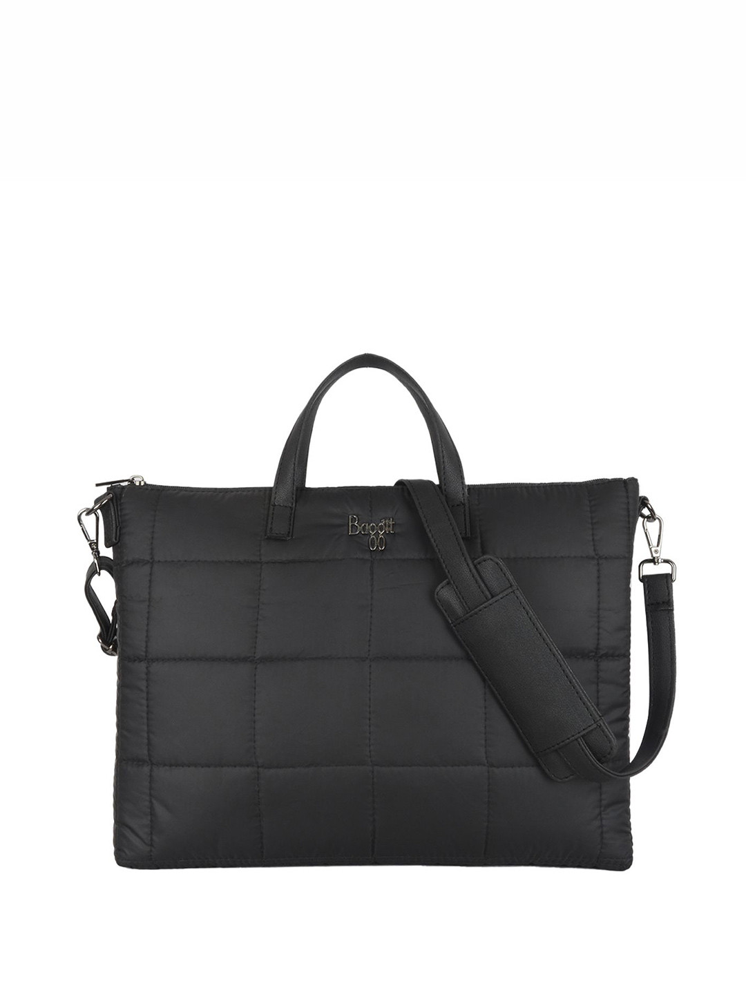 

Baggit Women PU Laptop Bag, Black