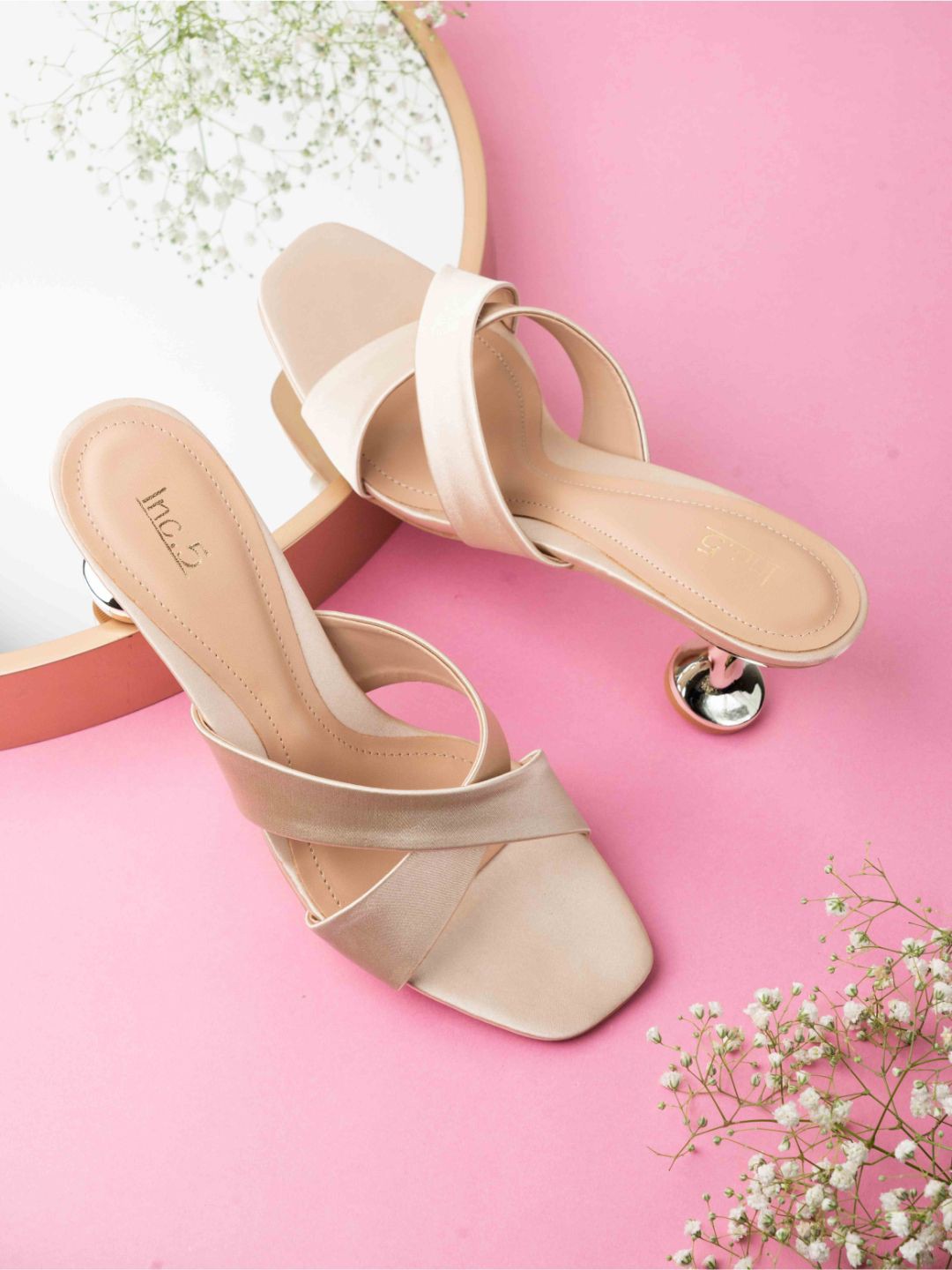 

Inc 5 Women Stiletto Heel Sandals, Beige