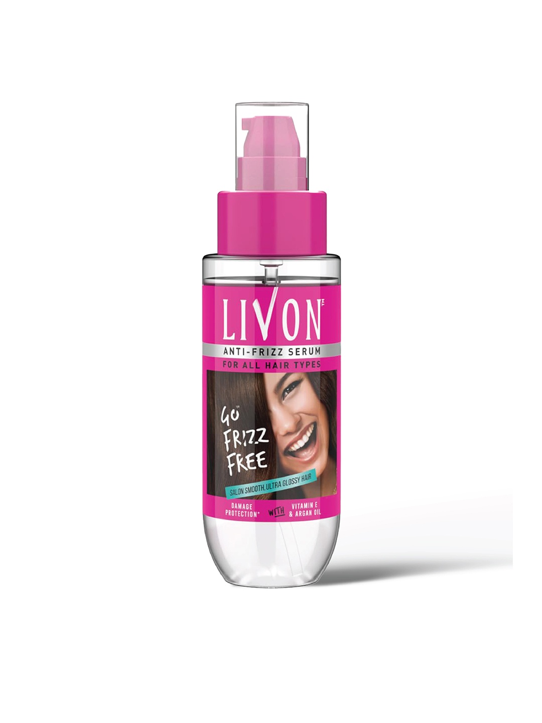 

Livon Hair Serum For Dry & Frizzy Hair For Shine & Damage Protection - 50 ml, Pink