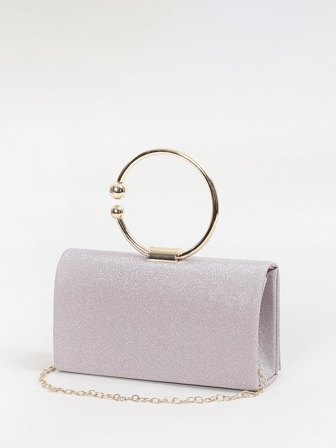 

CODE by Lifestyle Women Embellished Structured Handheld Bag, Silver