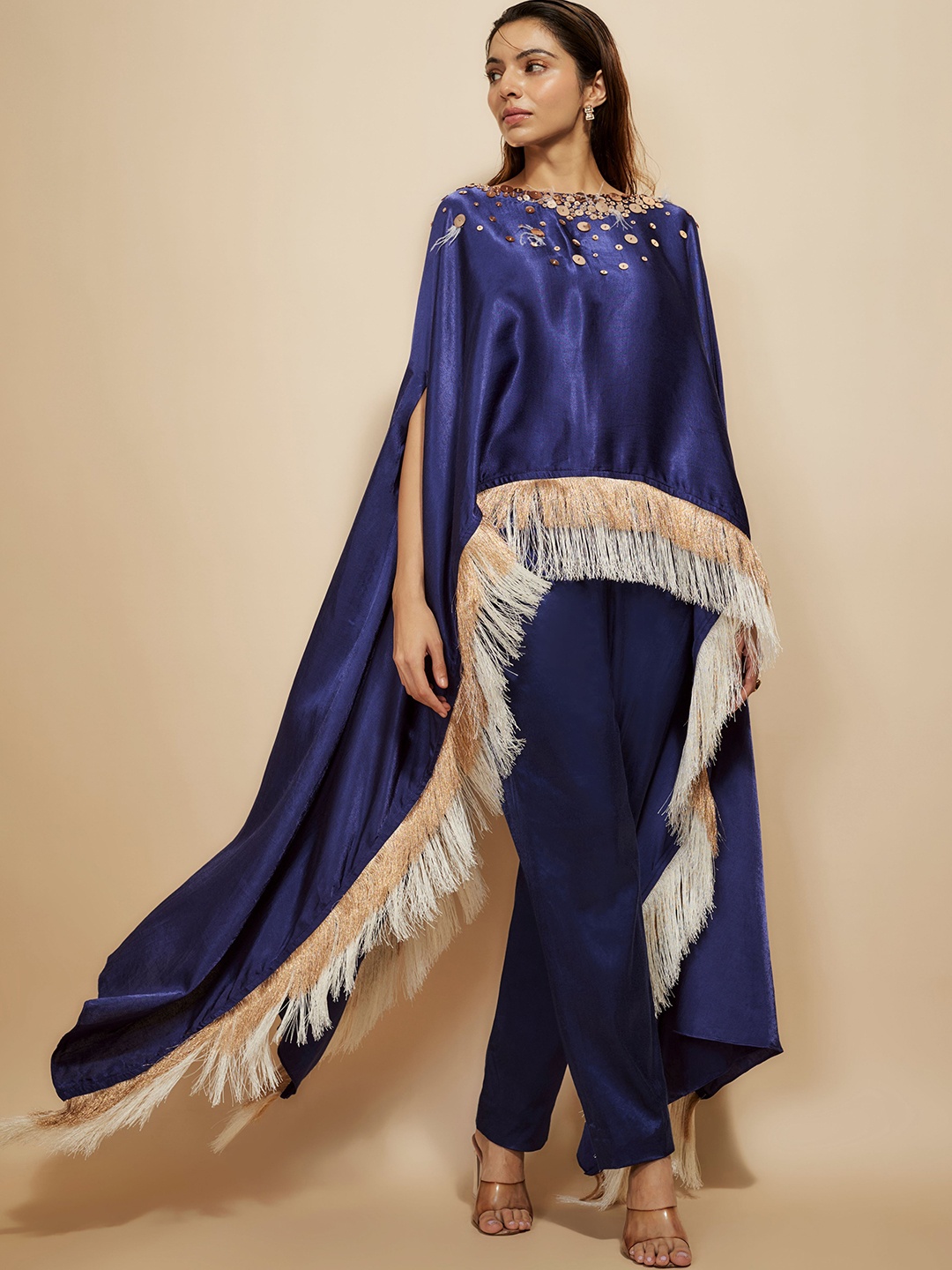 

Masumi Mewawalla Women Embellished Co-Ords, Blue