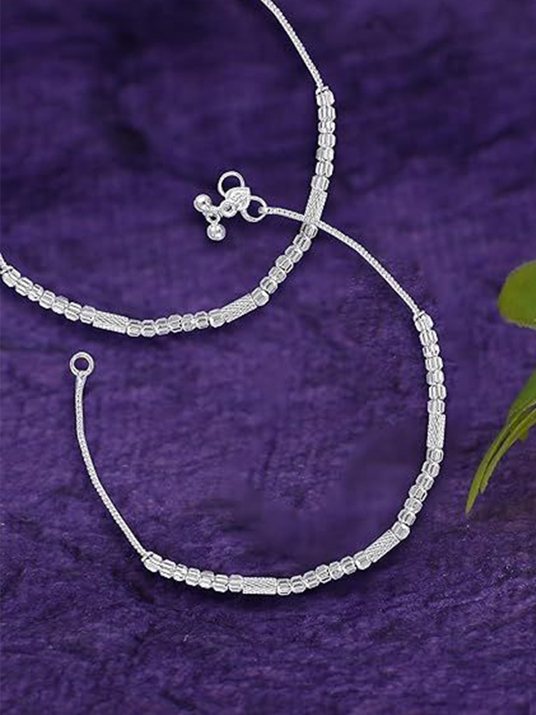 

Heer Collection Silver-Plated Anklet