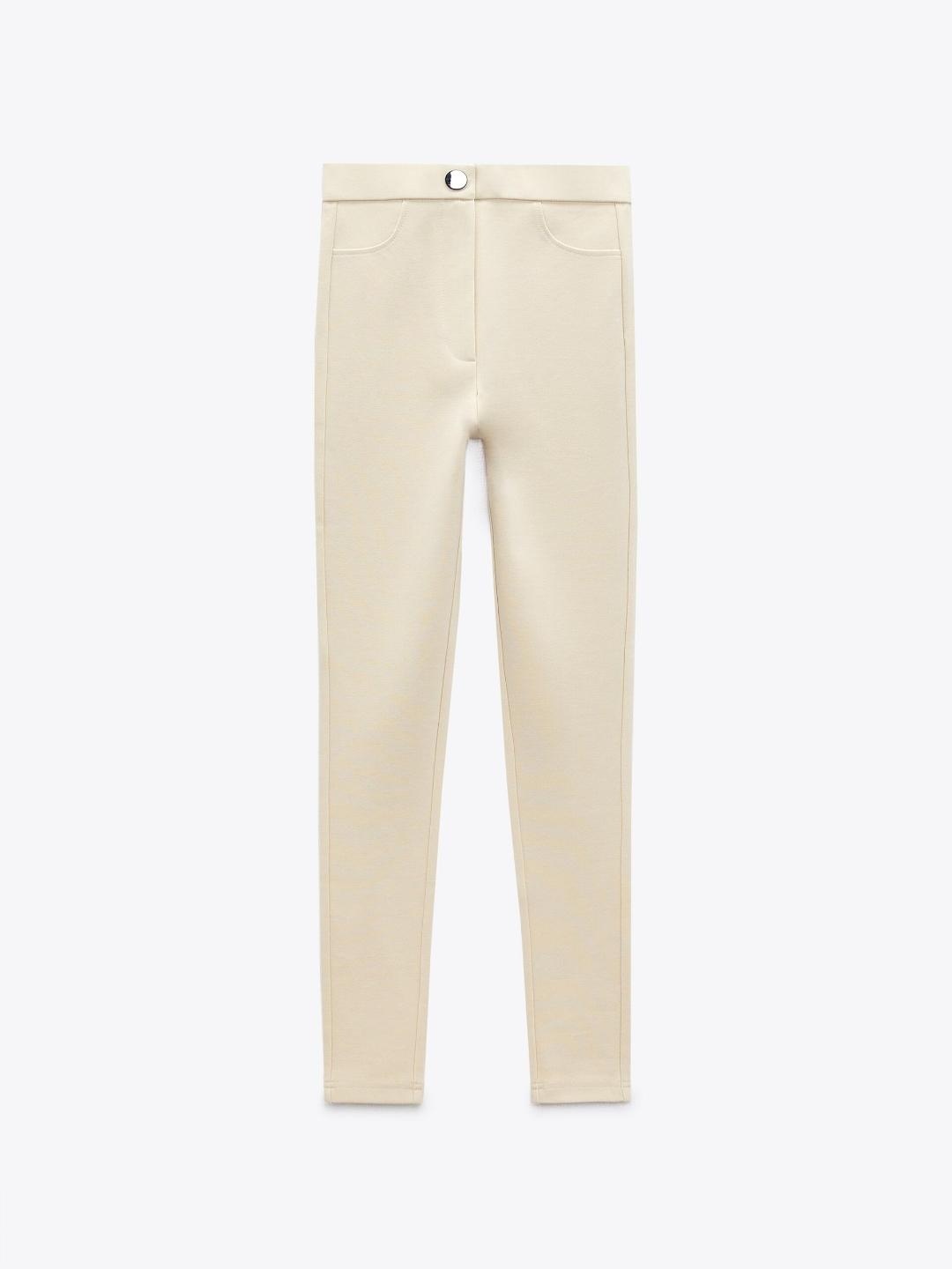 

ZARA Women Beige Leggings