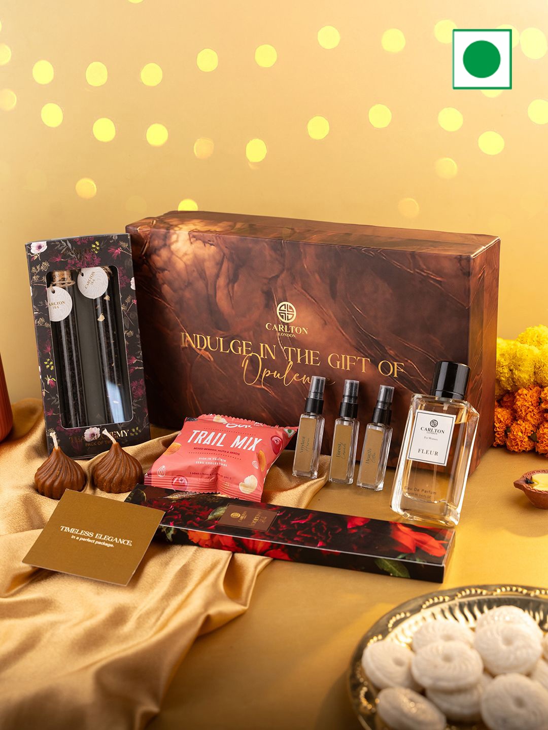 

Carlton London Opulence Assorted Gift Set - 6-Pcs, Brown