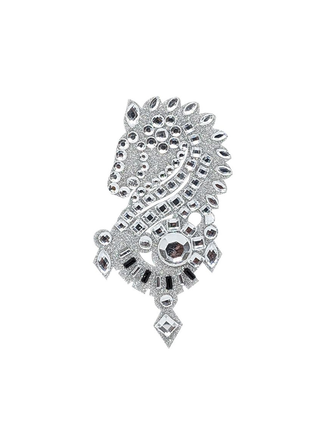 

Comet Busters Stones Studded Temporary Body Jewel Tattoo, Silver