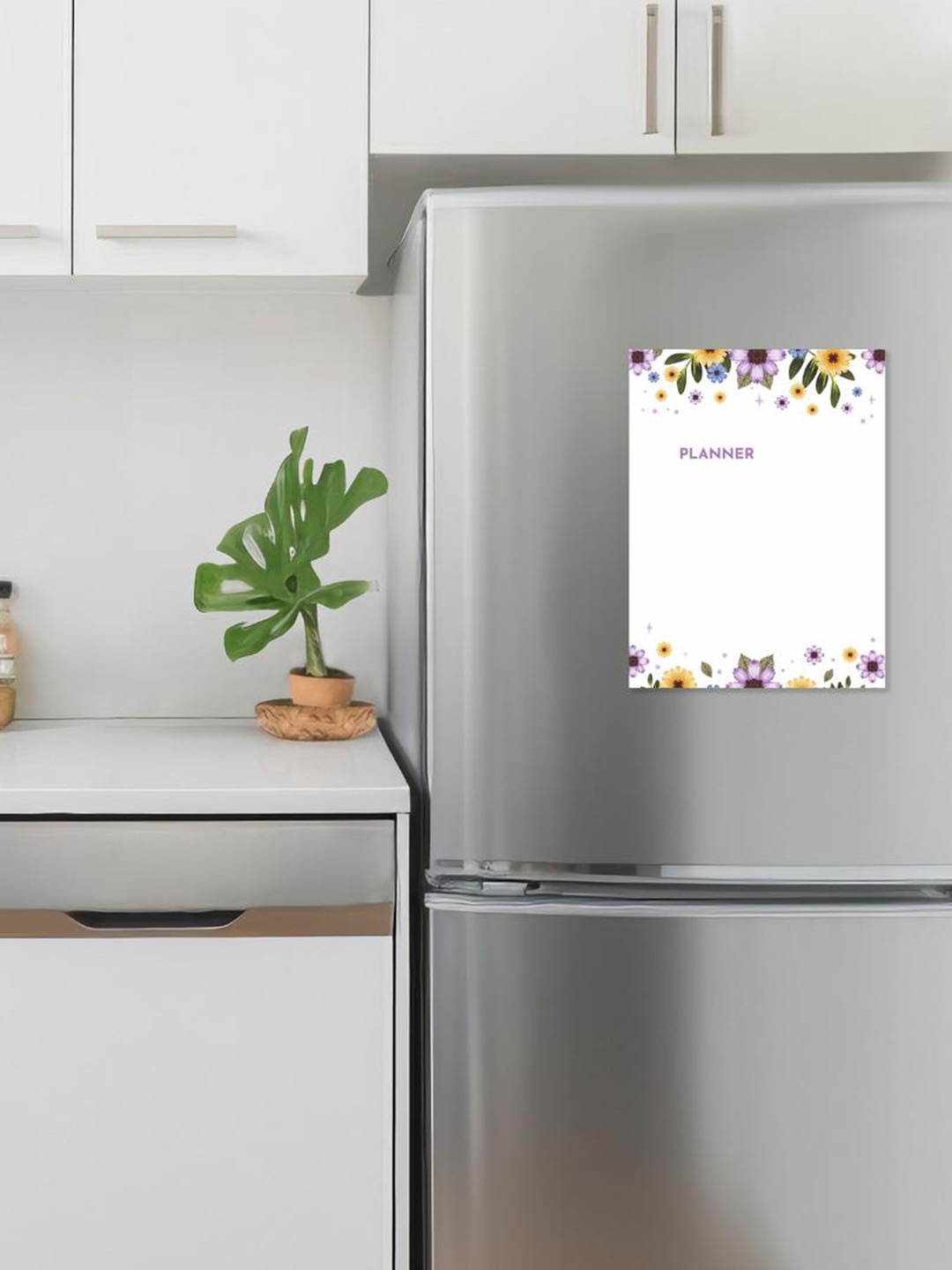 

CVANU White Printed Decorative Fridge Magnet