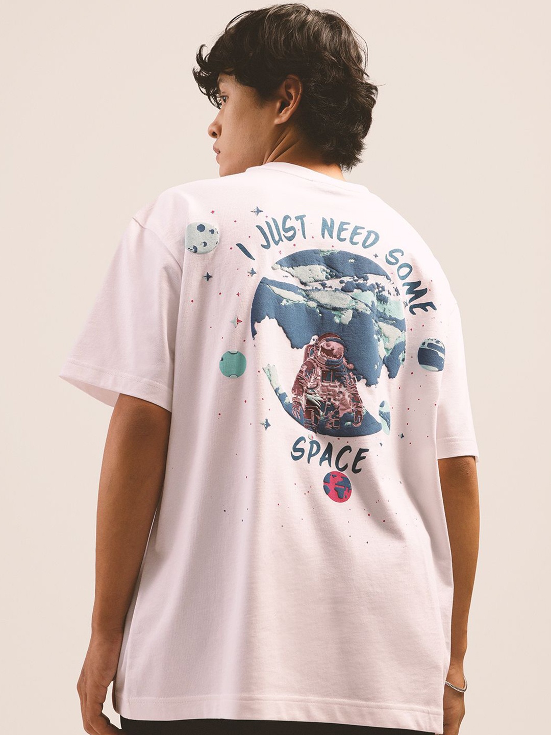

H&M Relaxed Fit Graphic T-Shirt, White